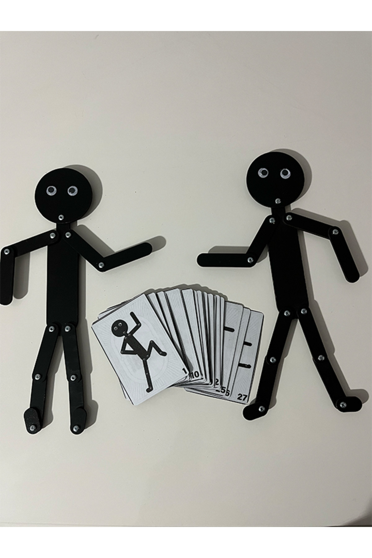 Edu&Hobby Montessori Çöp Adam Eğitici Oyuncak – 2 Adet Hareketli Figür + 27 Görev Kartı- Bionic Man fotoğrafı 4 (önizleme)