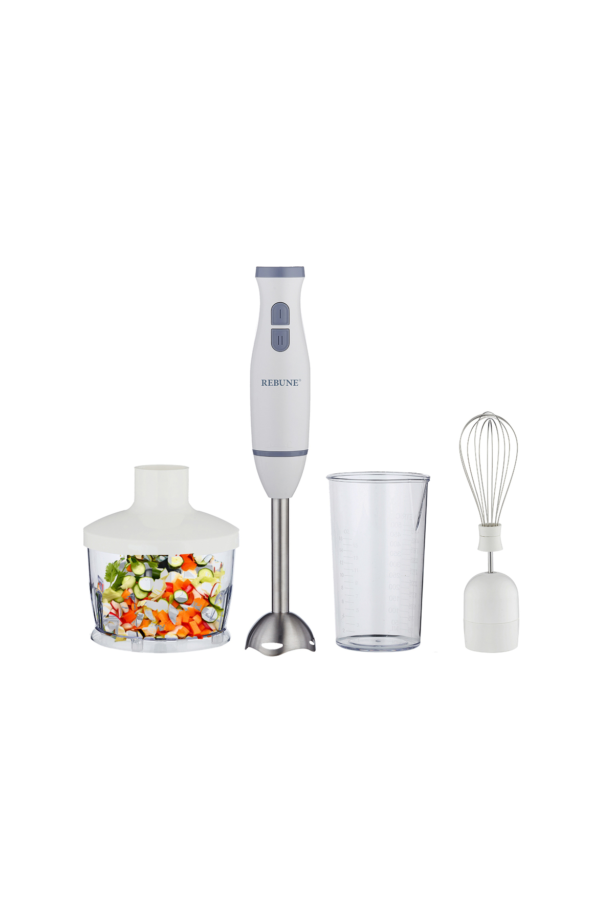 خلاط يدوي كهربائي 3 في 1 – RE-2-129 تصميم مدمج بقوة حتى 400 واط