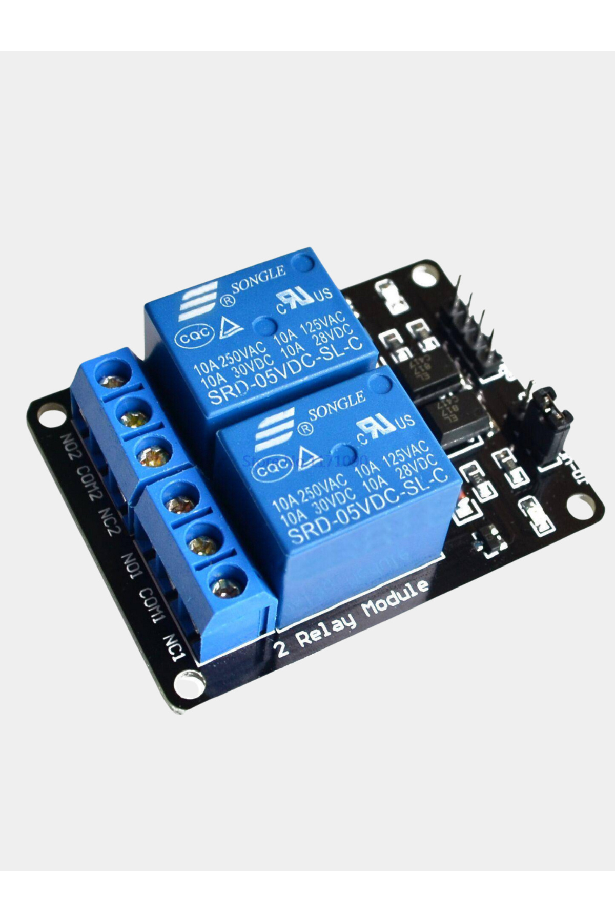 Arduino 5V 2 Kanallı Röle Modülü – Çift Röle Geliştirme Kartı