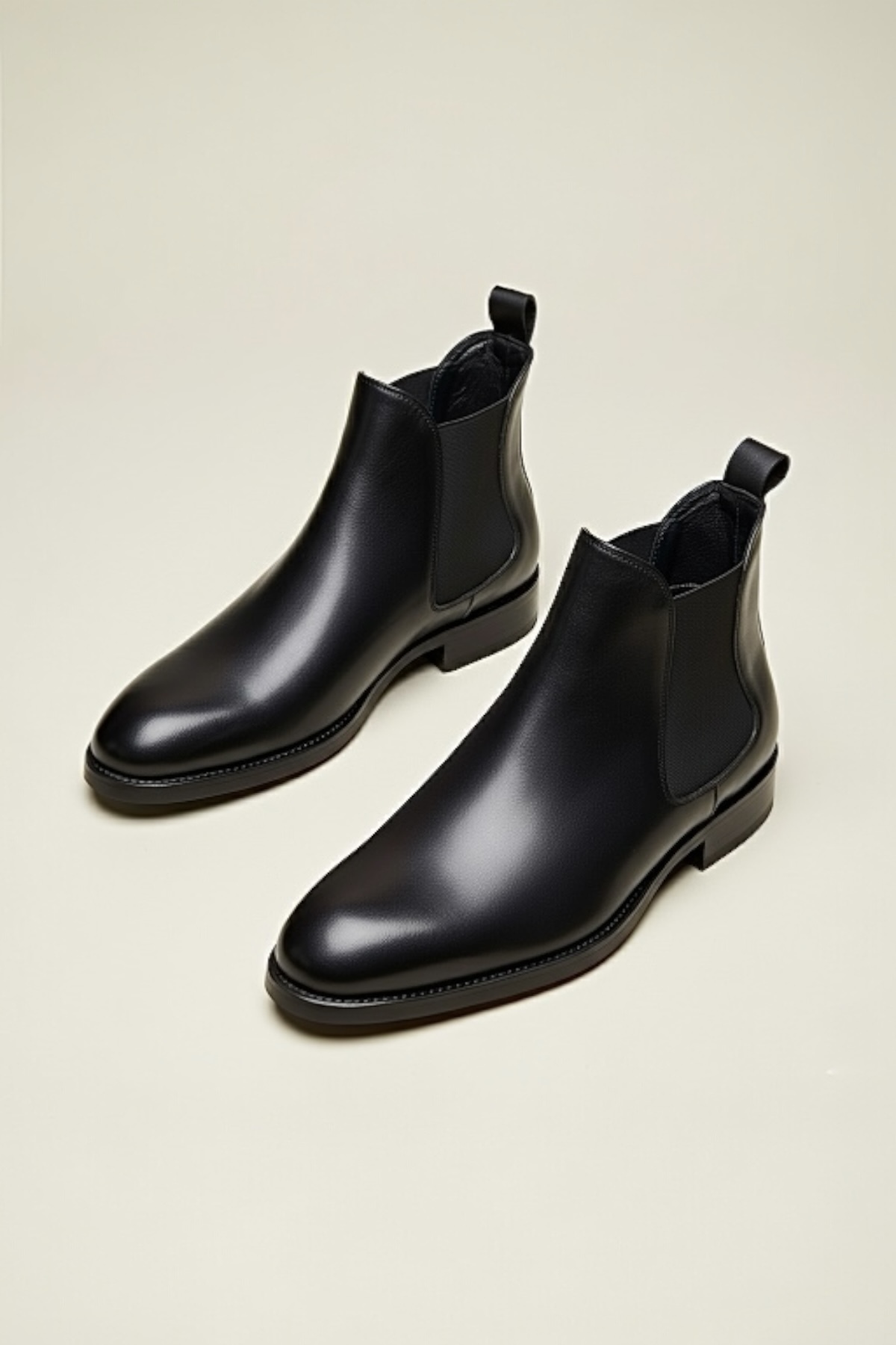 BENGAL %100 Hakiki Deri Siyah Erkek Kışlık Bot Kauçuk Taban görsel 2