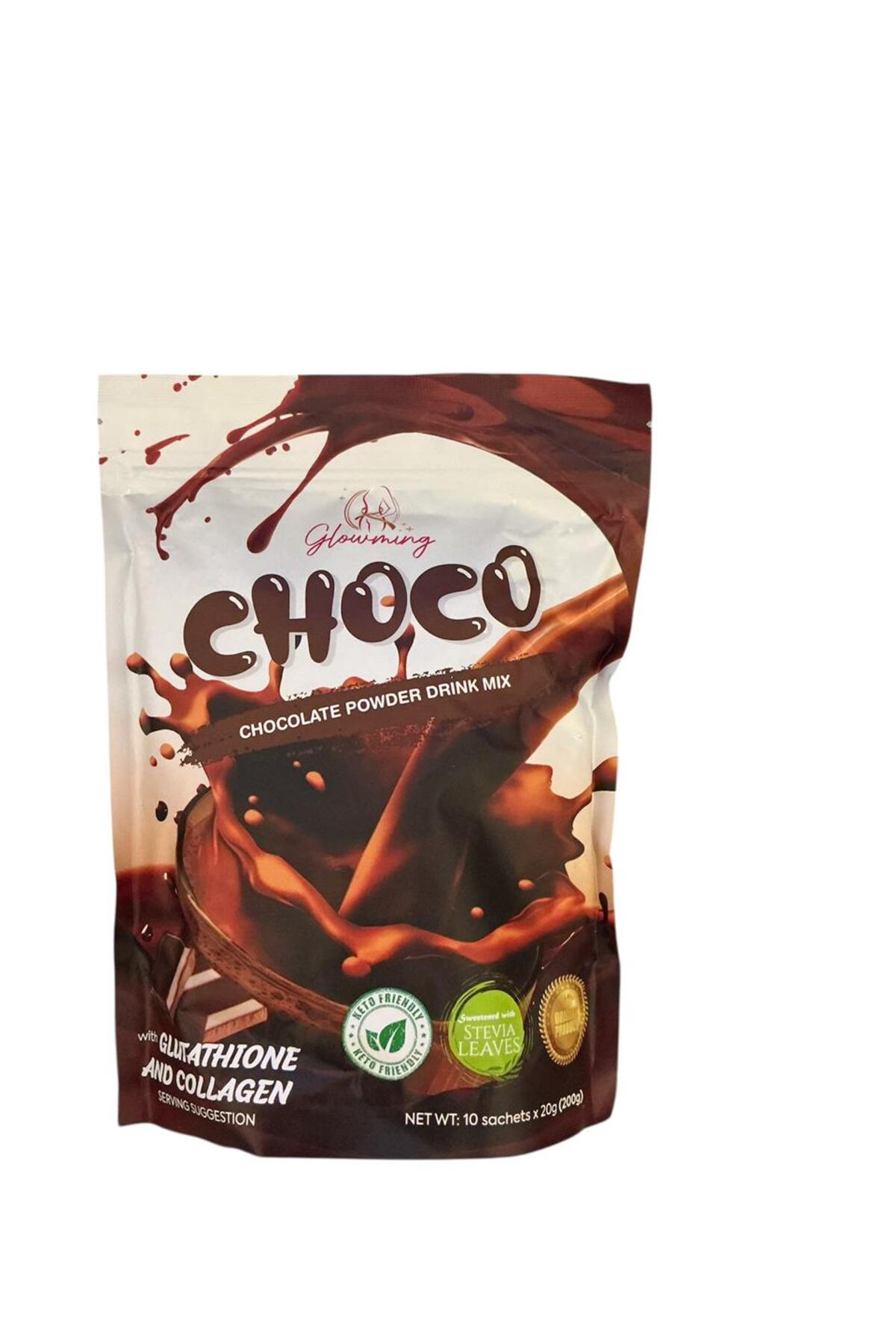 Glowming Choco chocolate powder drink milk with glutathione and collagen-  Trendyol