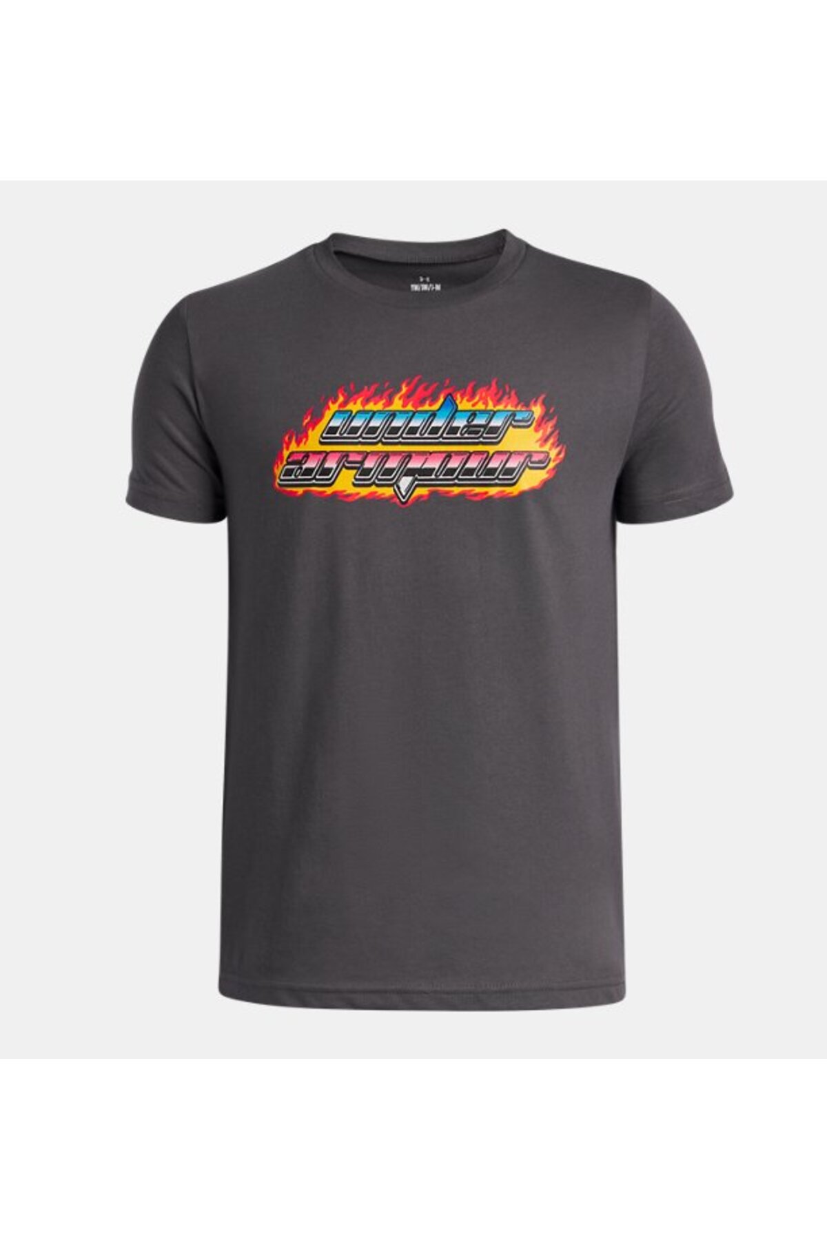 آندر آرمور تی‌شرت آستین کوتاه پسرانه طرح UA Flame کد ۶۰۰۵۰۵۹-۰۲۵