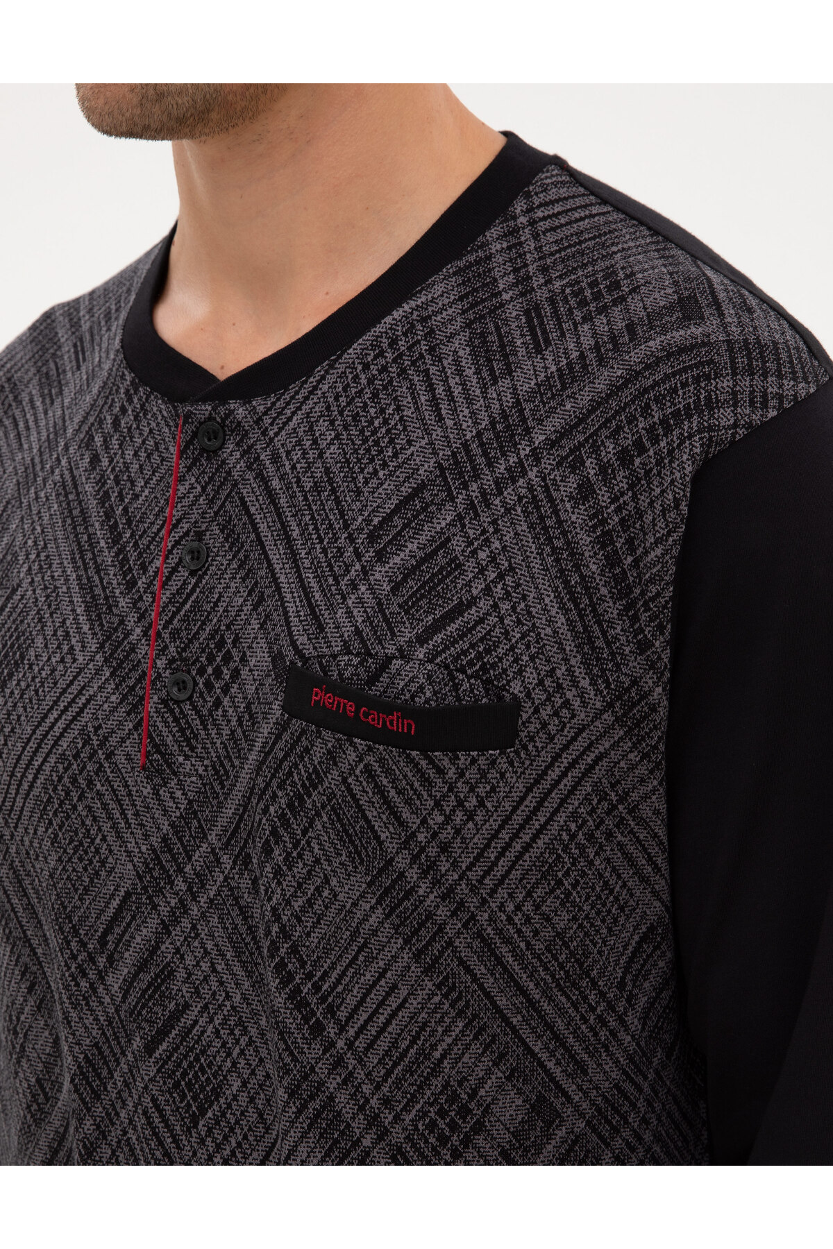 ست پیژامه و لباس خواب مردانه راسته آستین بلند | پیر کاردین Pierre Cardin 50322640 - تصویر 7