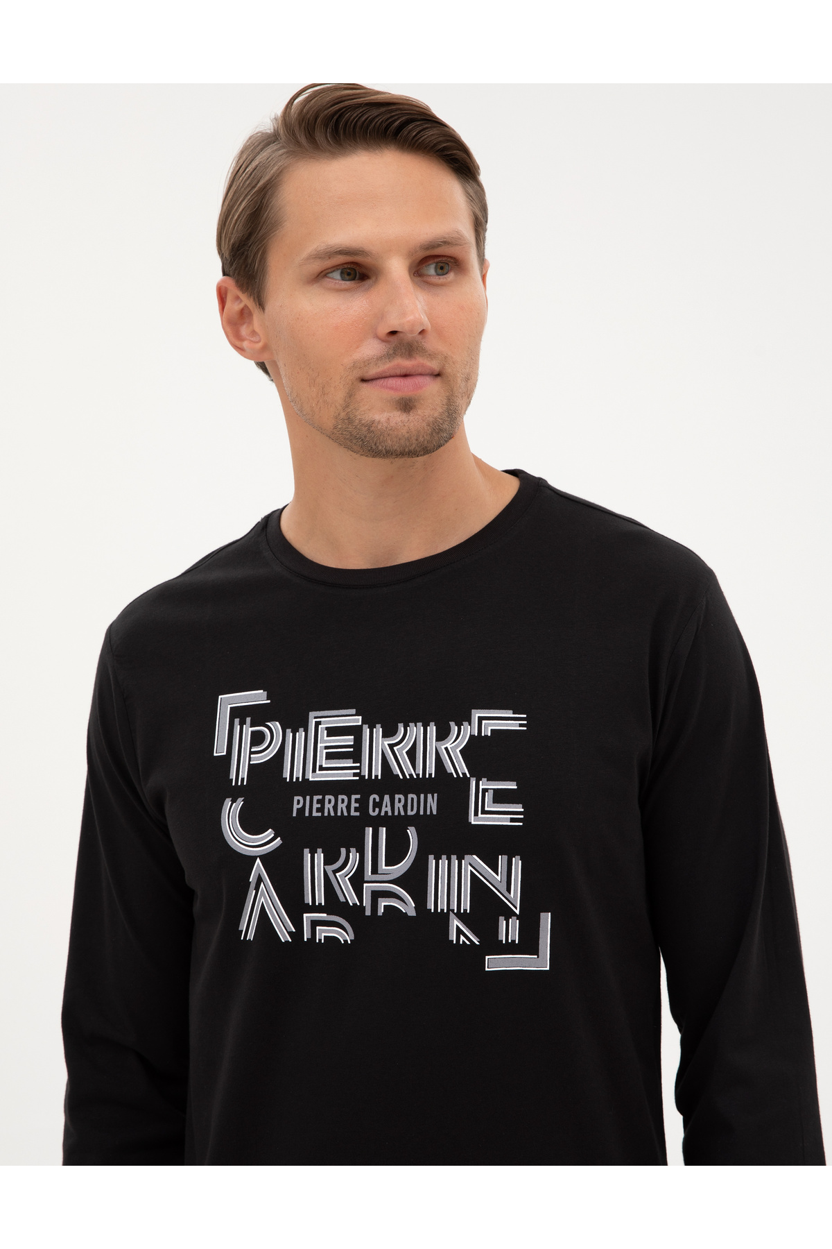 ست پیژامه و لباس خواب مردانه Yazı Karekterli / Motto آستین بلند | پیر کاردین Pierre Cardin 50322652 - تصویر 2