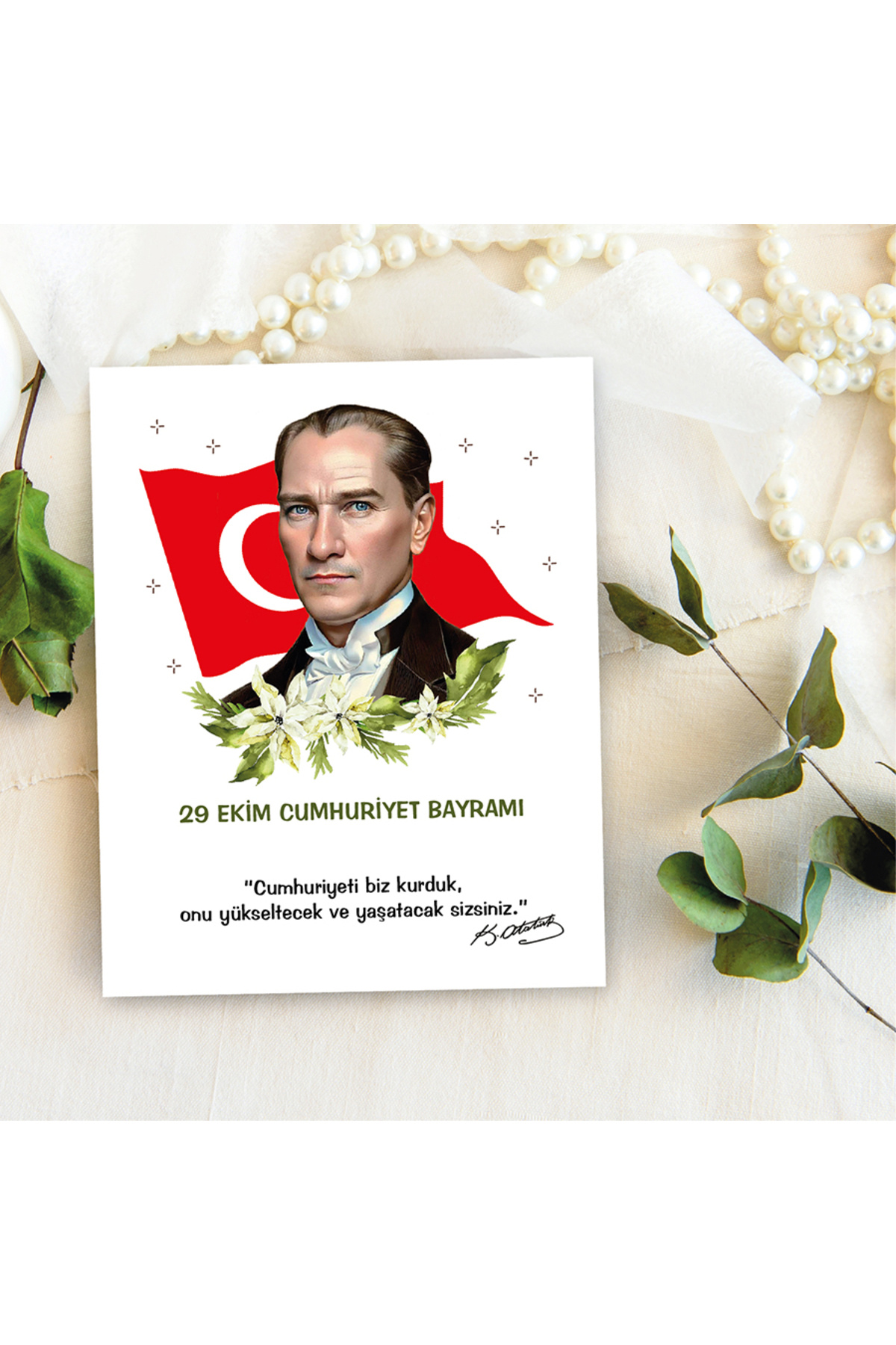 otuz9 reklam 29 EKİM CUMHURİYET BAYRAMI - Takı Kartı ( 15 Adet)