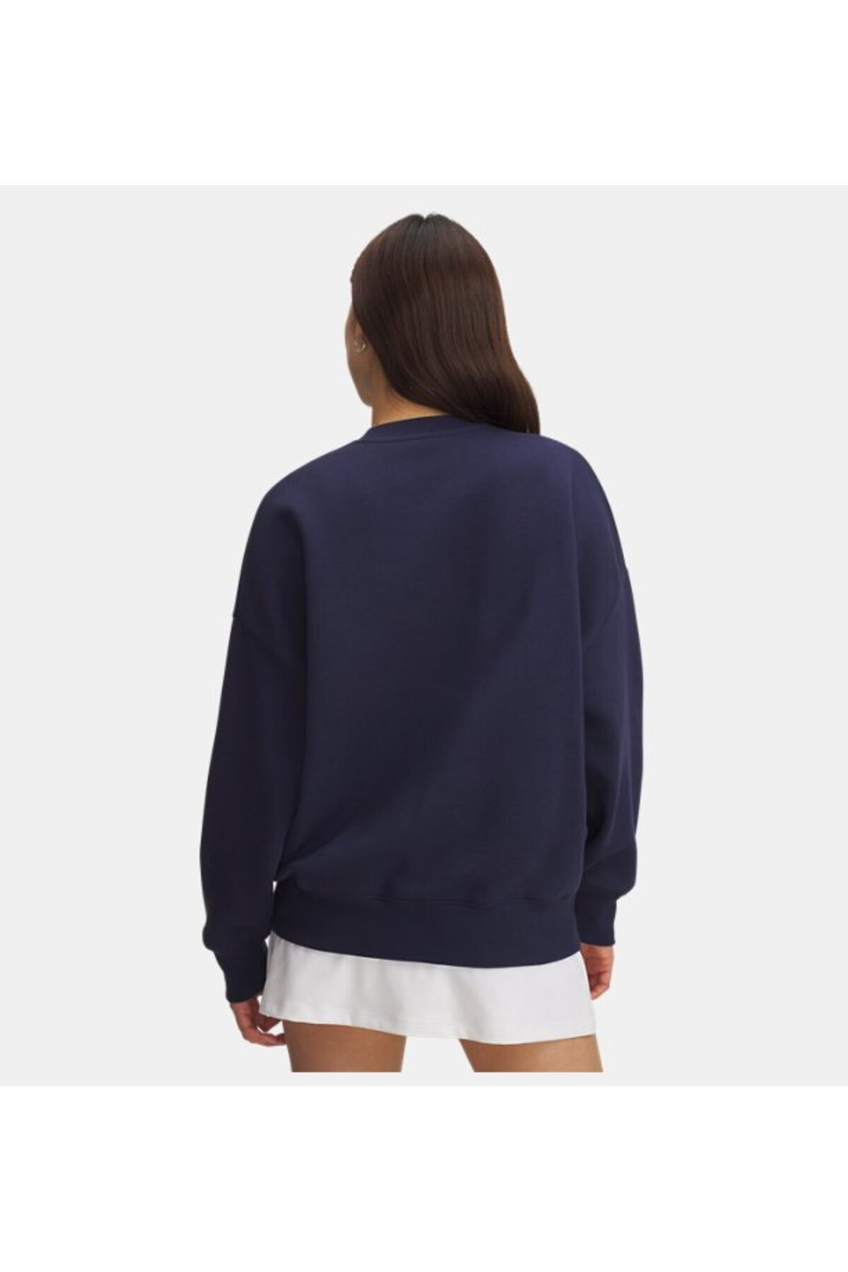 Under Armour Kadın UA Rival Fleece Oversize Varsity Crew Sweatshirt 6007880-410 görsel 2