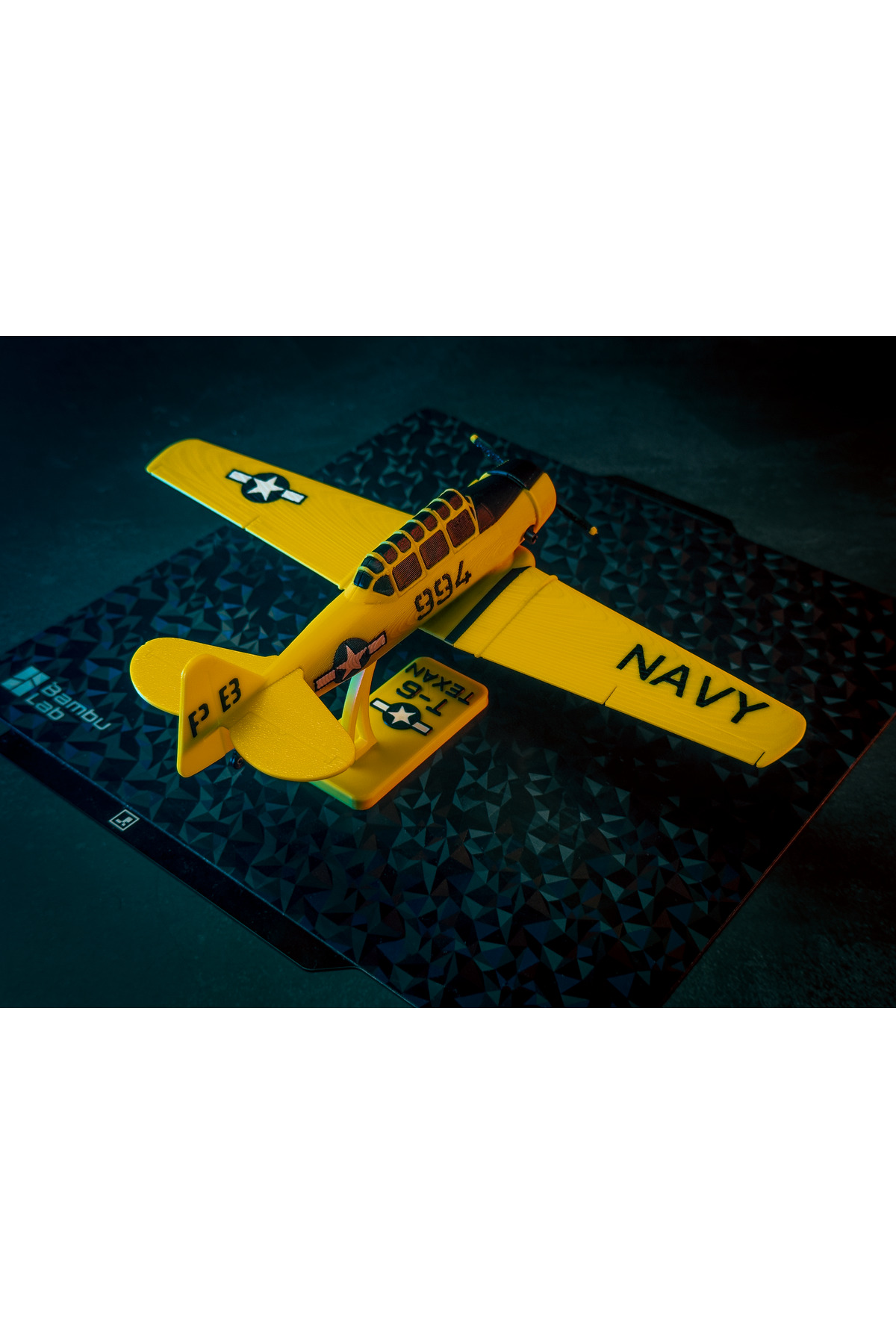 T-6 Texan Uçak Maketi - Yüksek Detaylı Koleksiyonluk Model - 3D Baskı