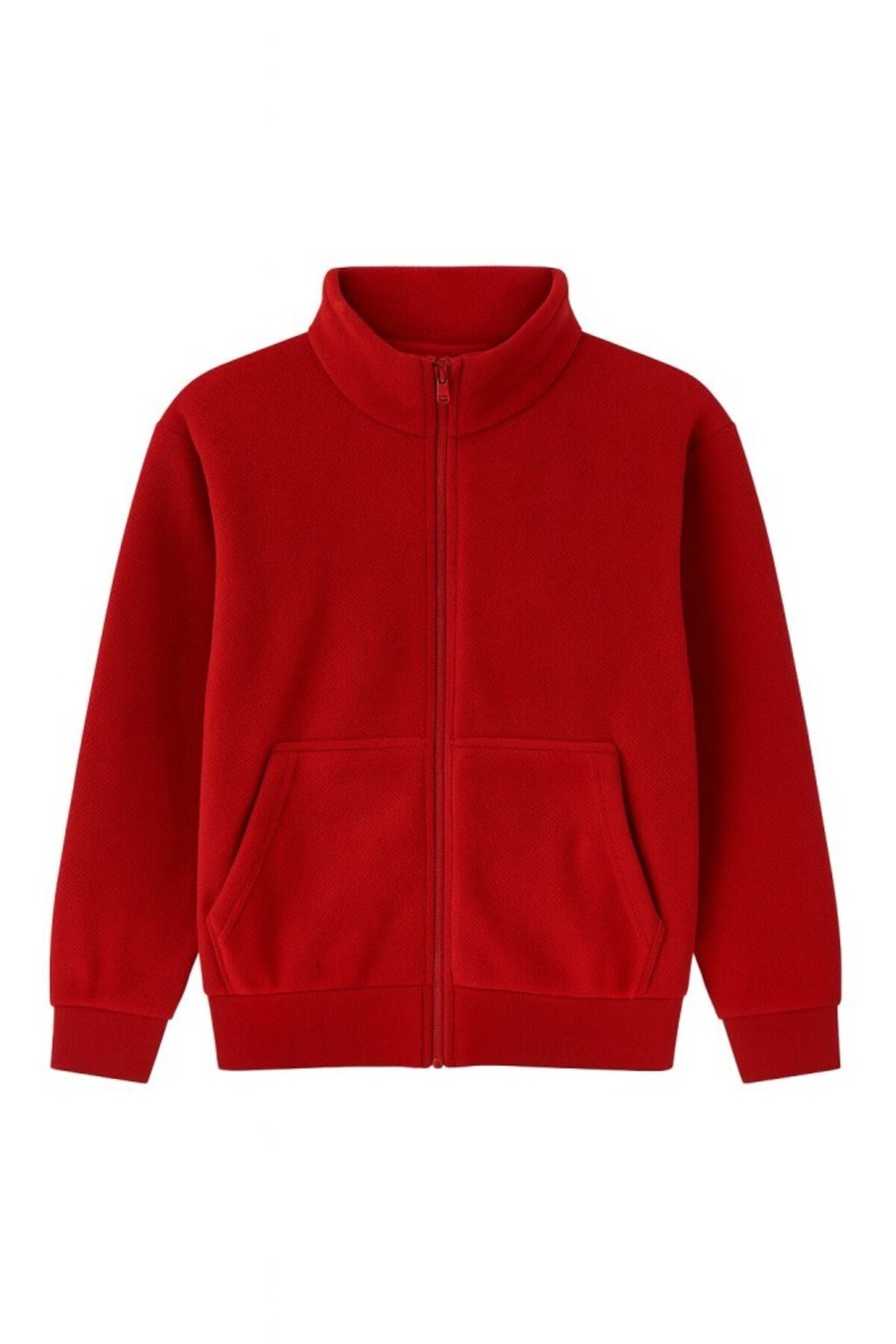 CGA Erkek Kırmızı Polar Full Zip Fermuarlı Kırmızı Erkek Polar Kırmızı Polar