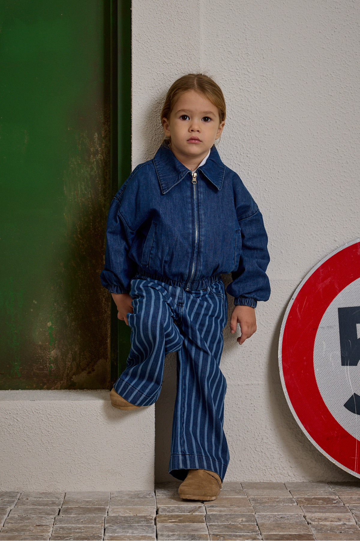 Fahhar Kids Denim Bomb Ceket Koyu Mavi fotoğrafı 2 (önizleme)