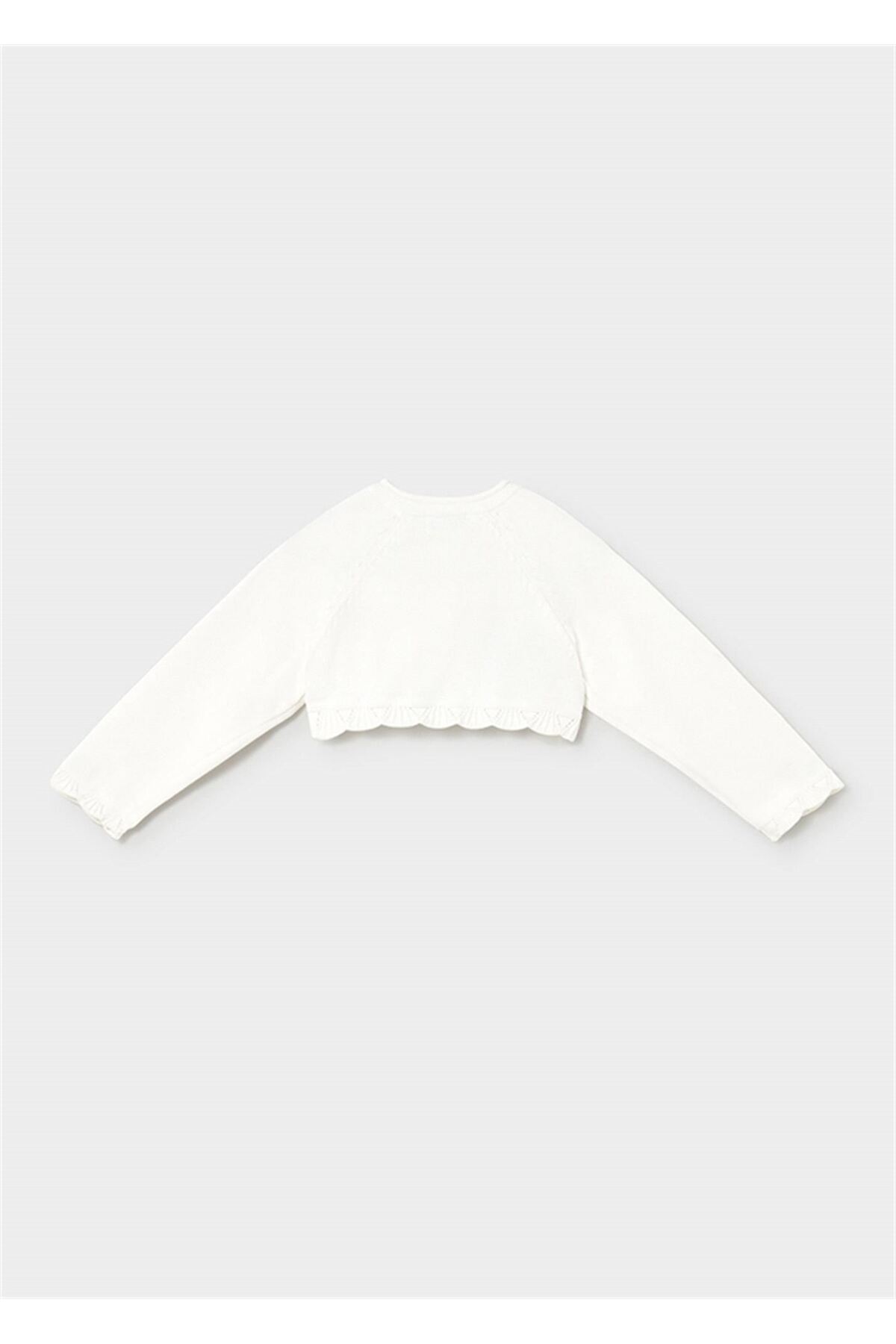Mayoral Kız Bebek Örme Hırka Bolero Ekru 308 fotoğrafı 3 (önizleme)