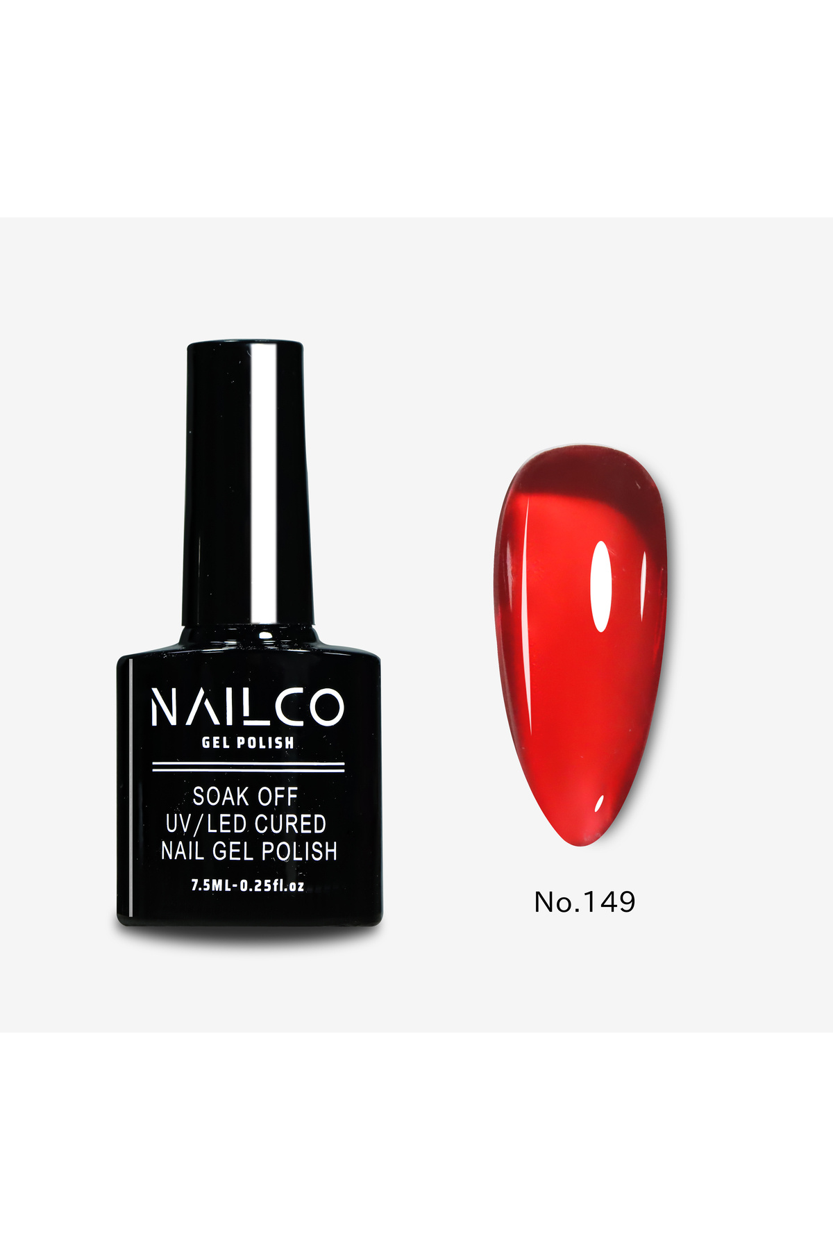 Naıl Co Uv Led Kalıcı Oje 7.5 ml Vitray Vitraj Transparan Seri NC-149