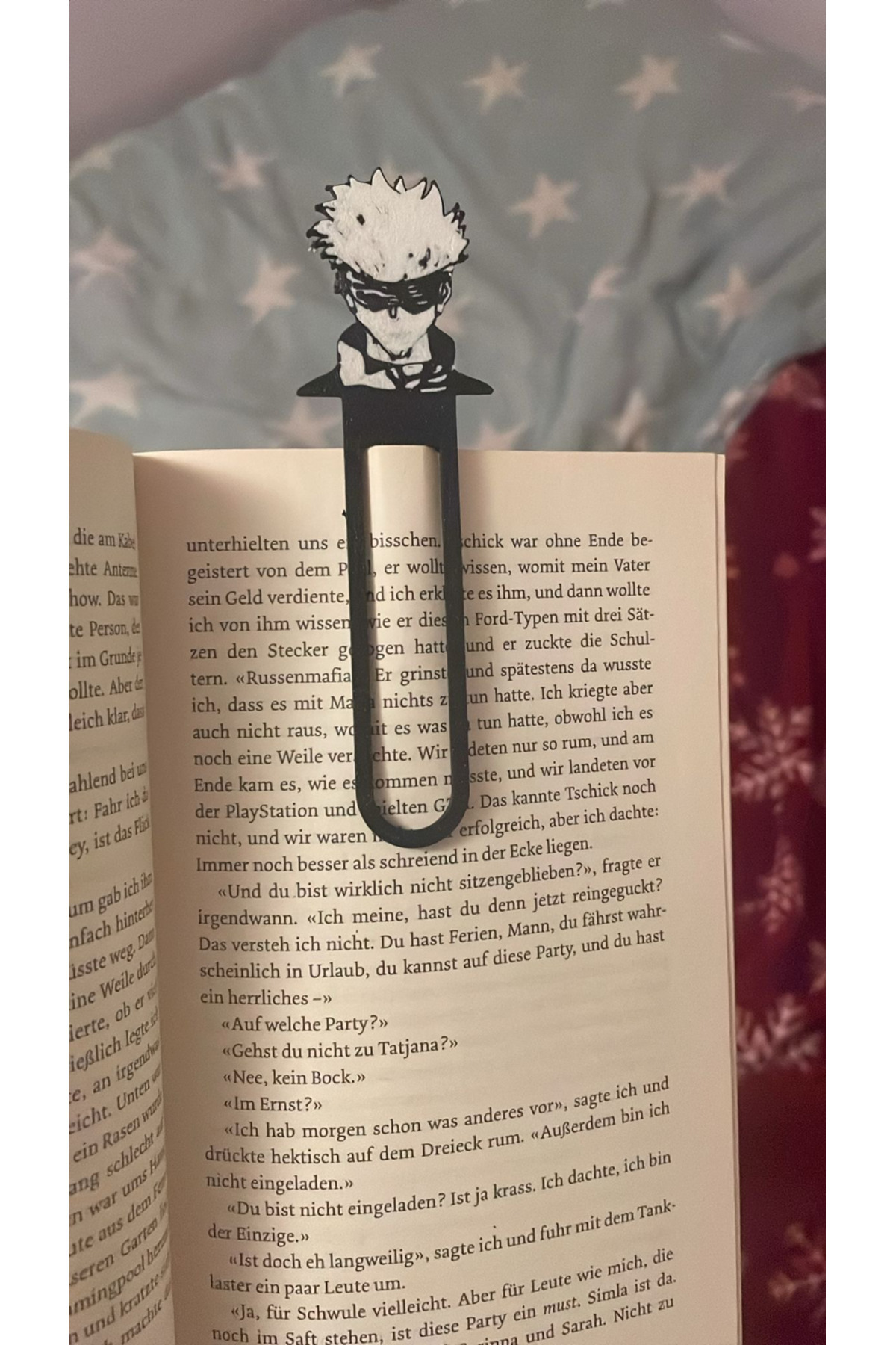 Anka Atolye Saturo Gojo 3D Baskı Kitap Ayracı – Jujutsu Kaisen Anime Ayraç - Kitap Anime Hediyelik