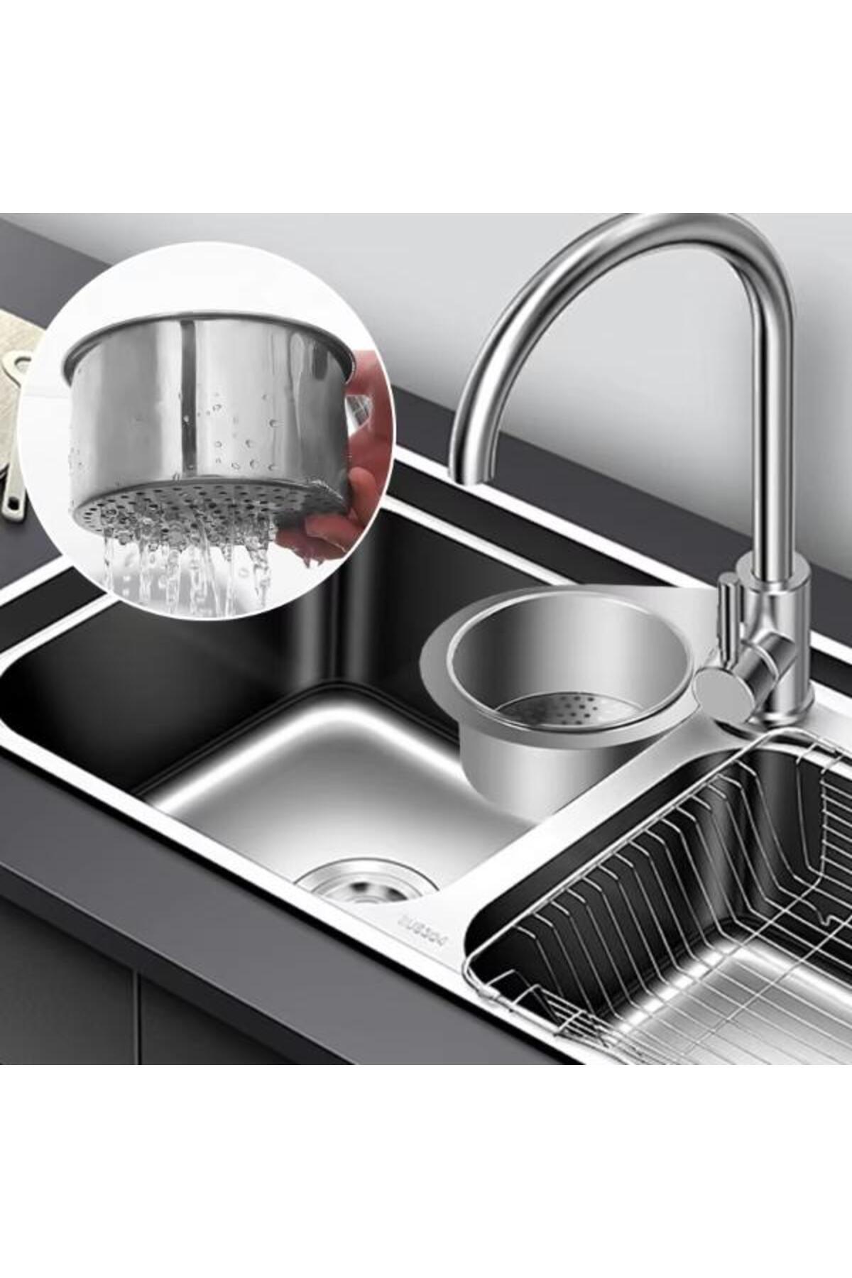 CansVera Kuğu Tasarımlı Paslanmaz Lavabo Drenaj Sepeti
