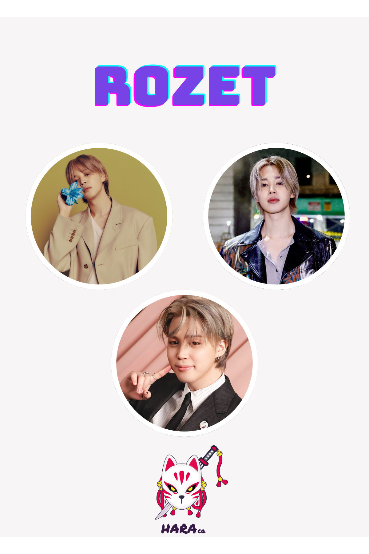 Hara Company BTS Kpop Jimin Muse Albüm Rozet 3'lü Rozet - Fiyatı