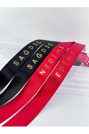 EvremStore 2 Adet Sağdıç 2 Adet Nedime Kurdelesi Gold