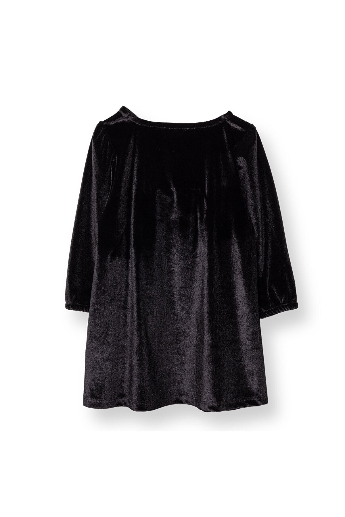 ebebek Hello Baby HelloBaby Kız Bebek Chic Elbise Kadife Bisiklet Yaka Kısa Kol fotoğrafı 2 (önizleme)