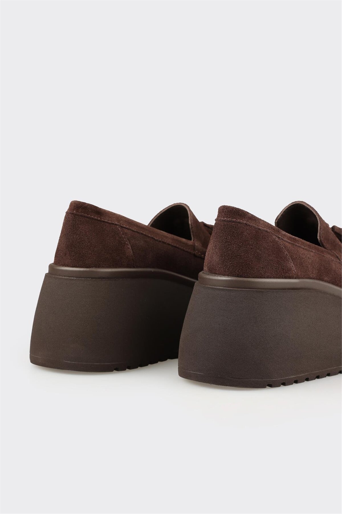 Elle Shoes Kahve Deri Kadın Topuklu Ayakkabı görsel 5
