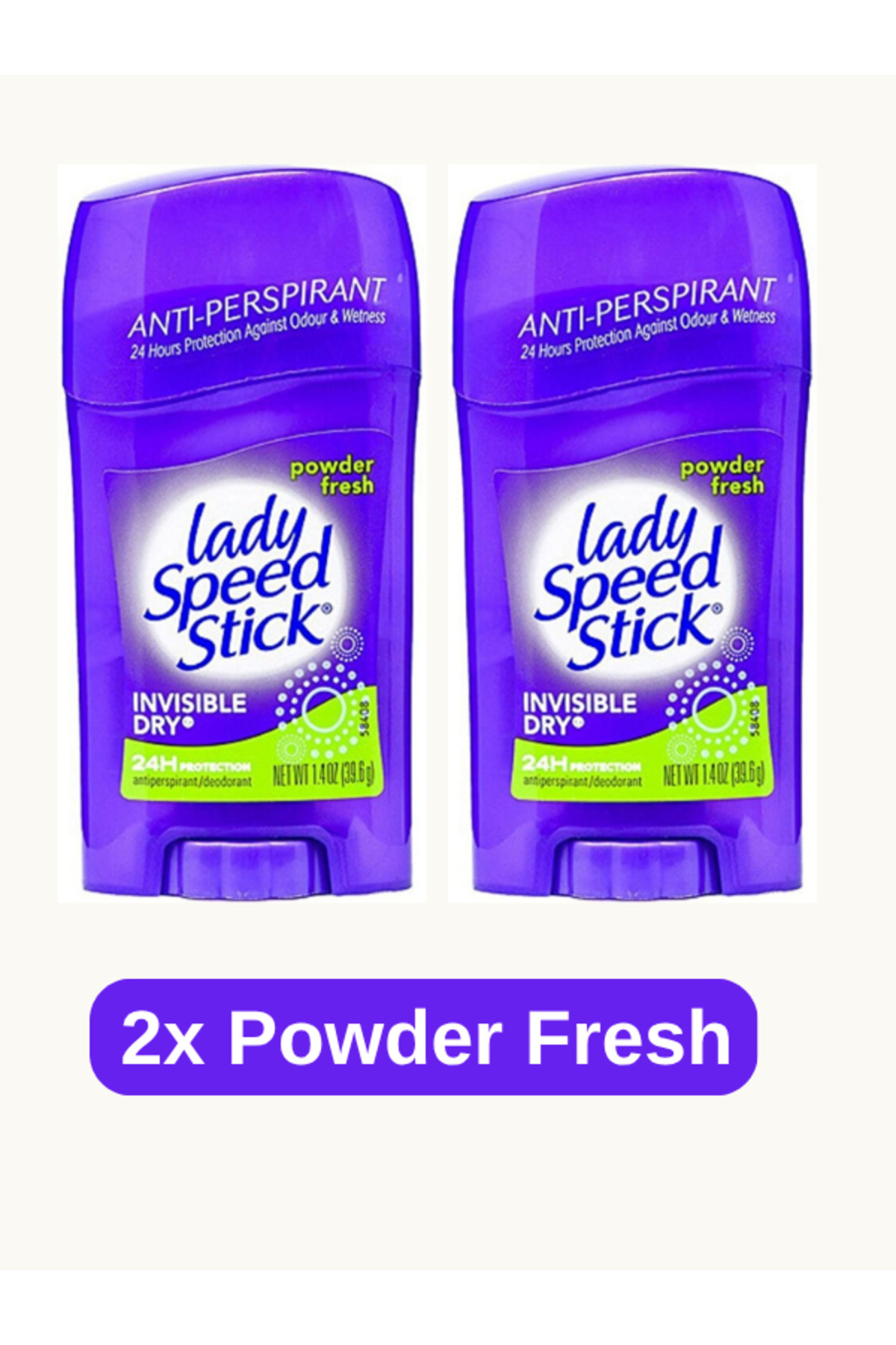 Lady Speed Stick Powder Fresh 40 gr 2 Adet