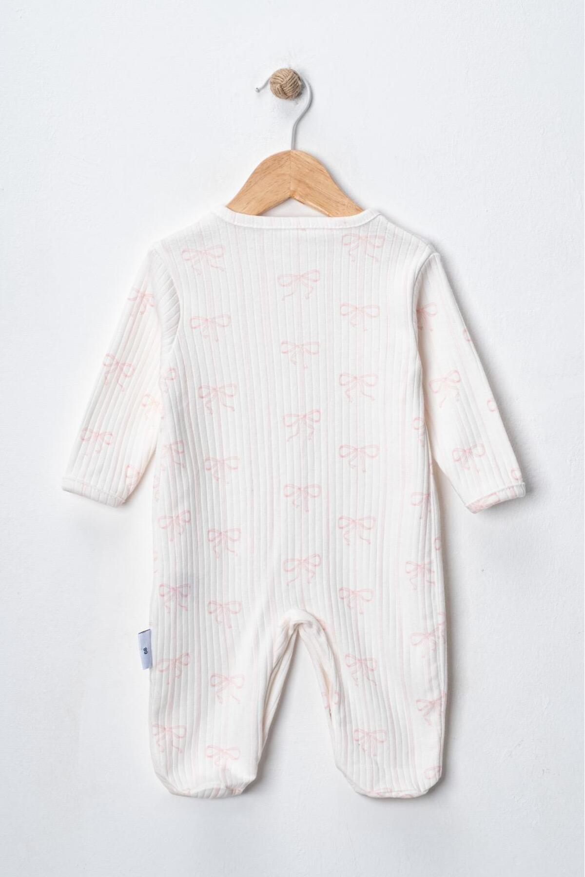 ENİA BABY Bebek Desenli Mevsimlik Pamuklu Yenidoğan 3-6-9 Ay 3'lü Kıyafet Tulum Seti Uyku Tulumu fotoğrafı 3 (önizleme)