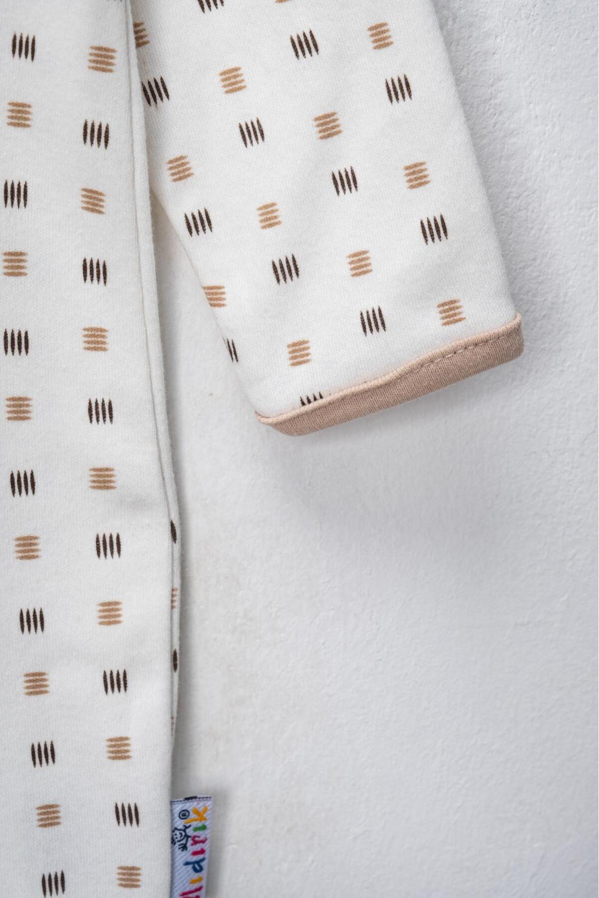 ENİA BABY Bebek Desenli Mevsimlik Pamuklu Yenidoğan 3-6-9 Ay 3'lü Kıyafet Tulum Seti Uyku Tulumu fotoğrafı 4 (önizleme)