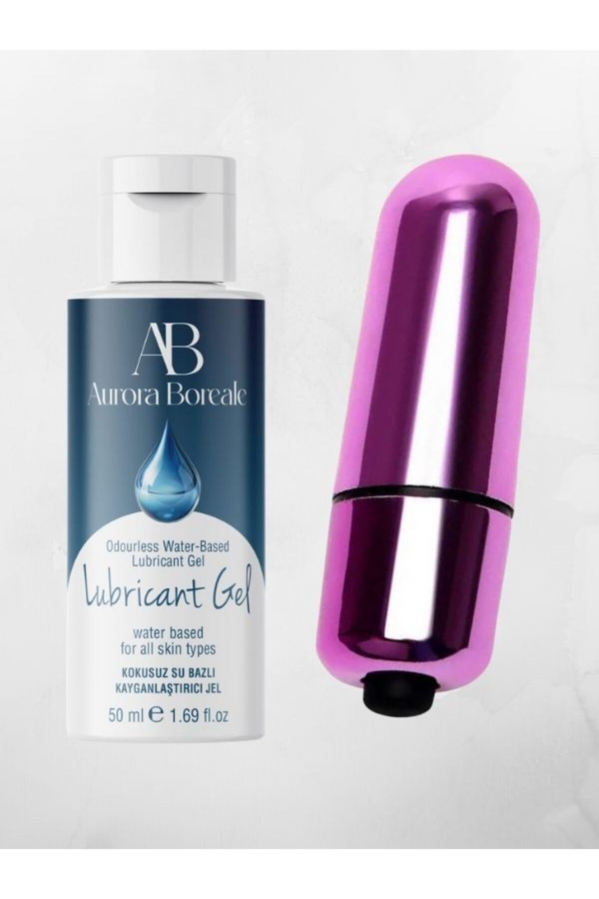 AuroraBoreale AŞKIN DEPOSU MİNİ SÜPER GÜÇLÜ Vibratör A B Kayganlaştırıcı 50 ml 2'li Paketi Set QWX56T5GVL4