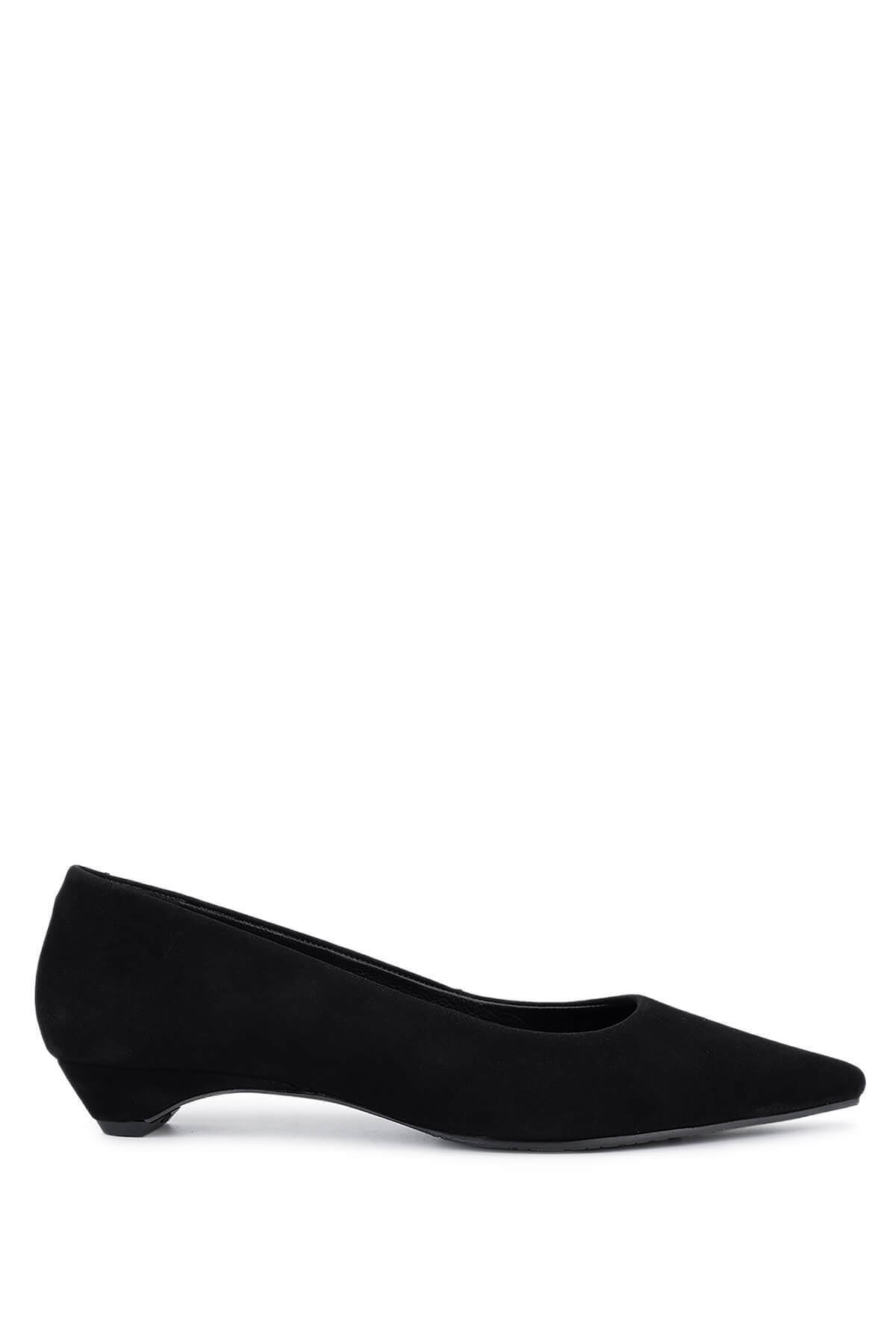 تامر تانجا کفش پاشنه بلند جیر مشکی زنانه چرم اصل