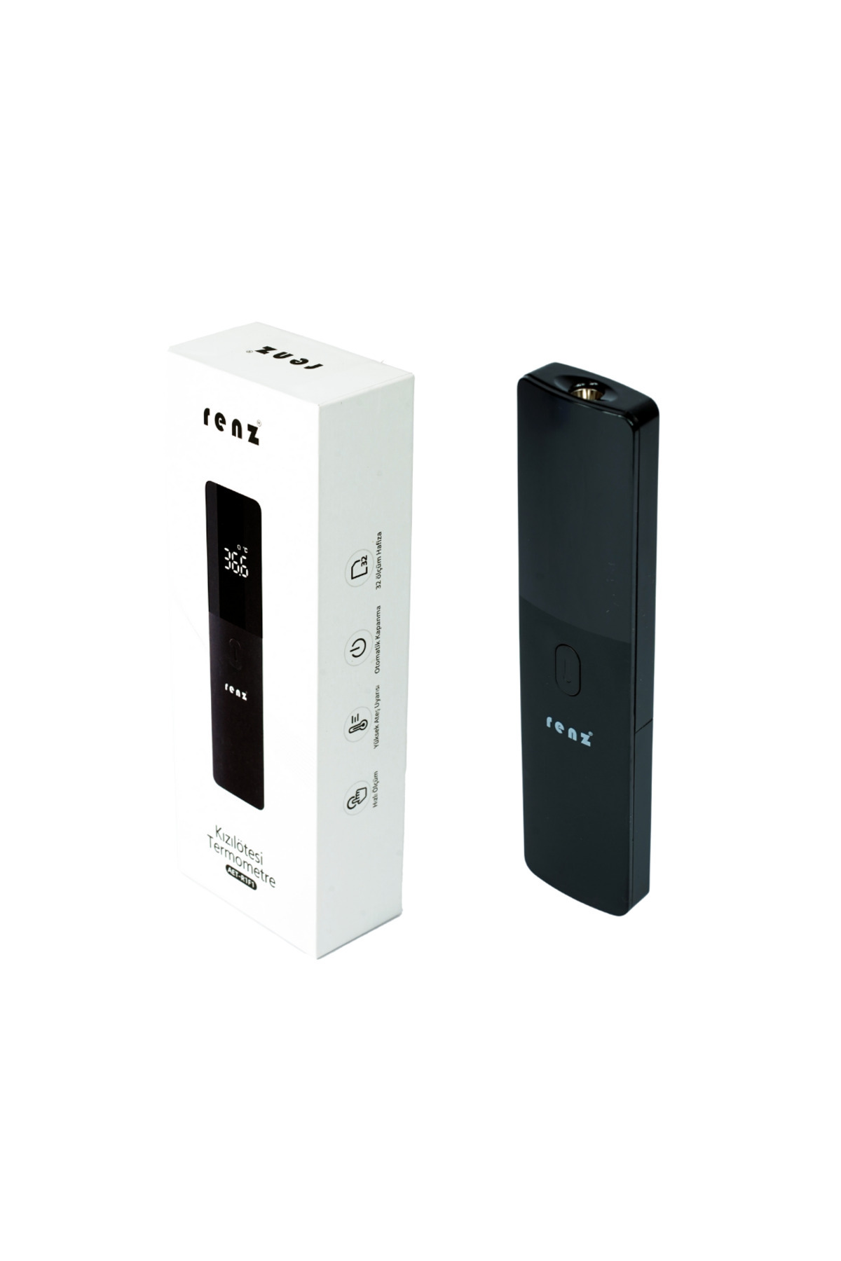 AET Renz AET- R1F1 Kızılötesi Termometre - Ateş Ölçer (Siyah)