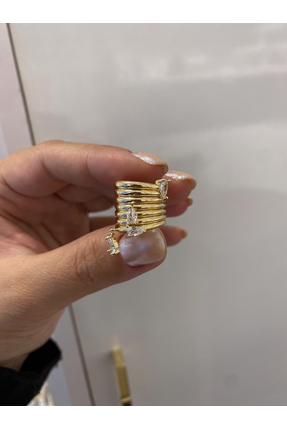 Glossy by Burcu Karataş Tasarım Çelik Minimal Damla Taşlı Earcuff