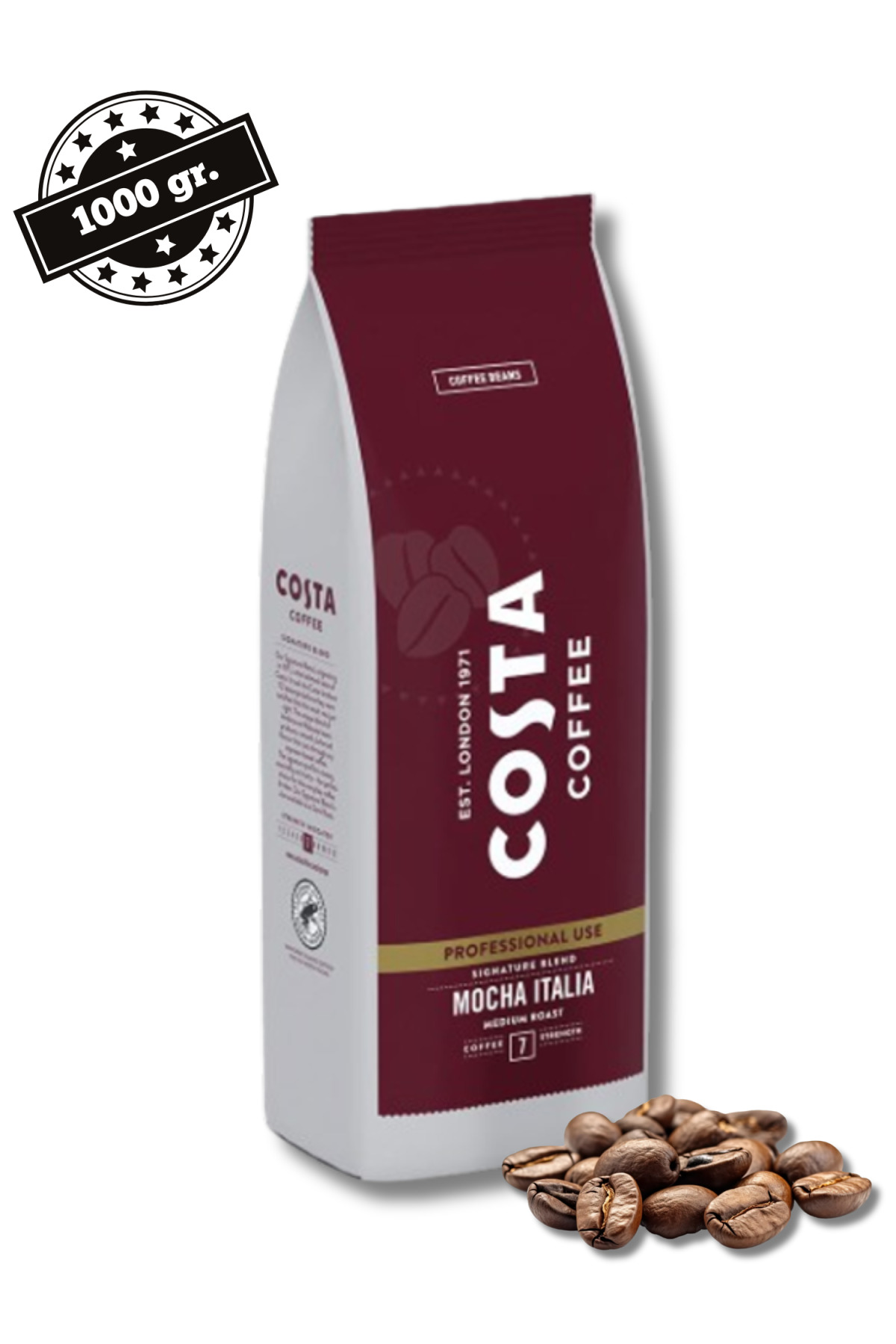 Costa Κόκκοι καφέ Mocha Italia μέτριας ψησίματος 1 κιλό