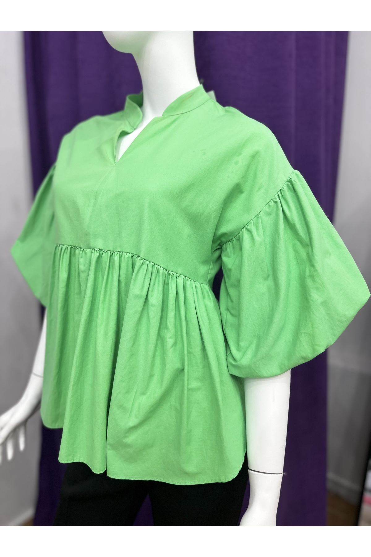 MOONARS Balon kol gömlek