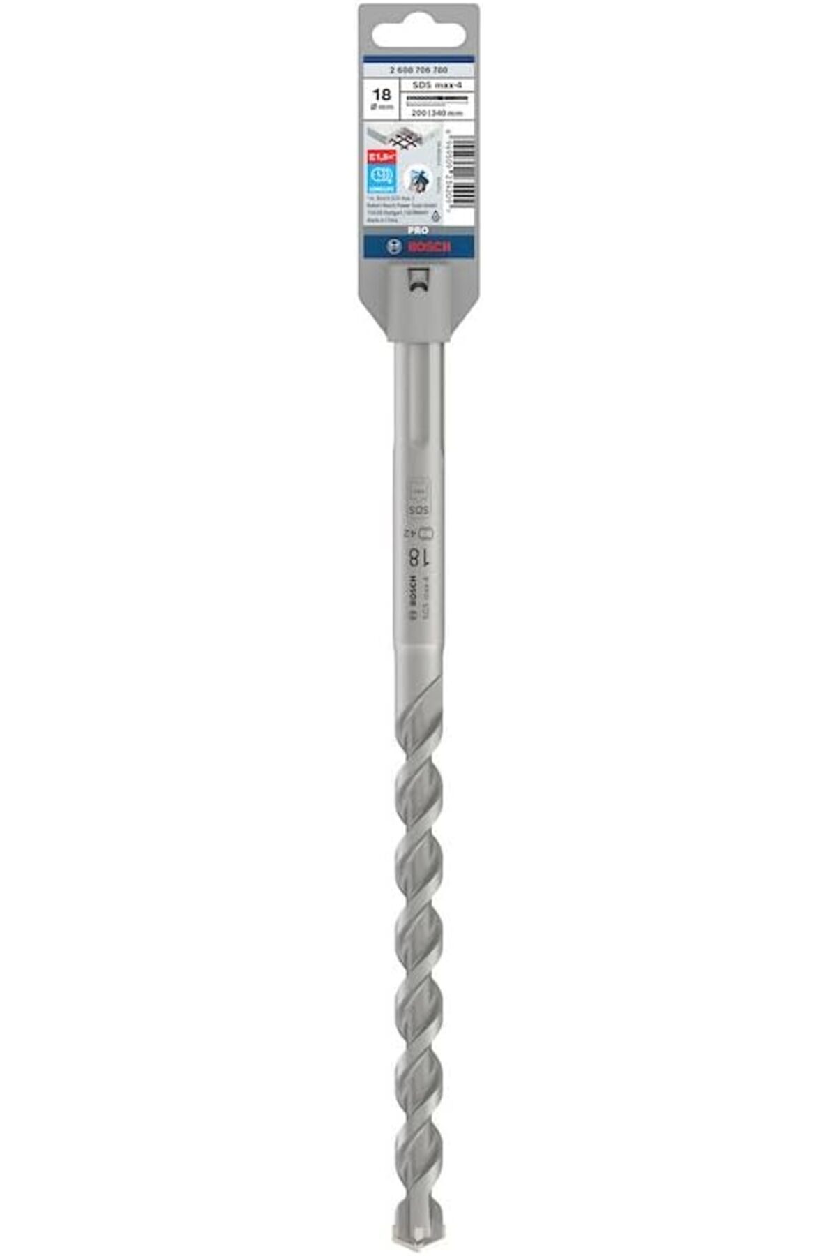 STOREMAX 1x PRO SDS max-4 Kırıcı Delici Delme Ucu (Donatılı, Bina Bloku, Ø 18,00 mm, Professional Aksesuar Kı