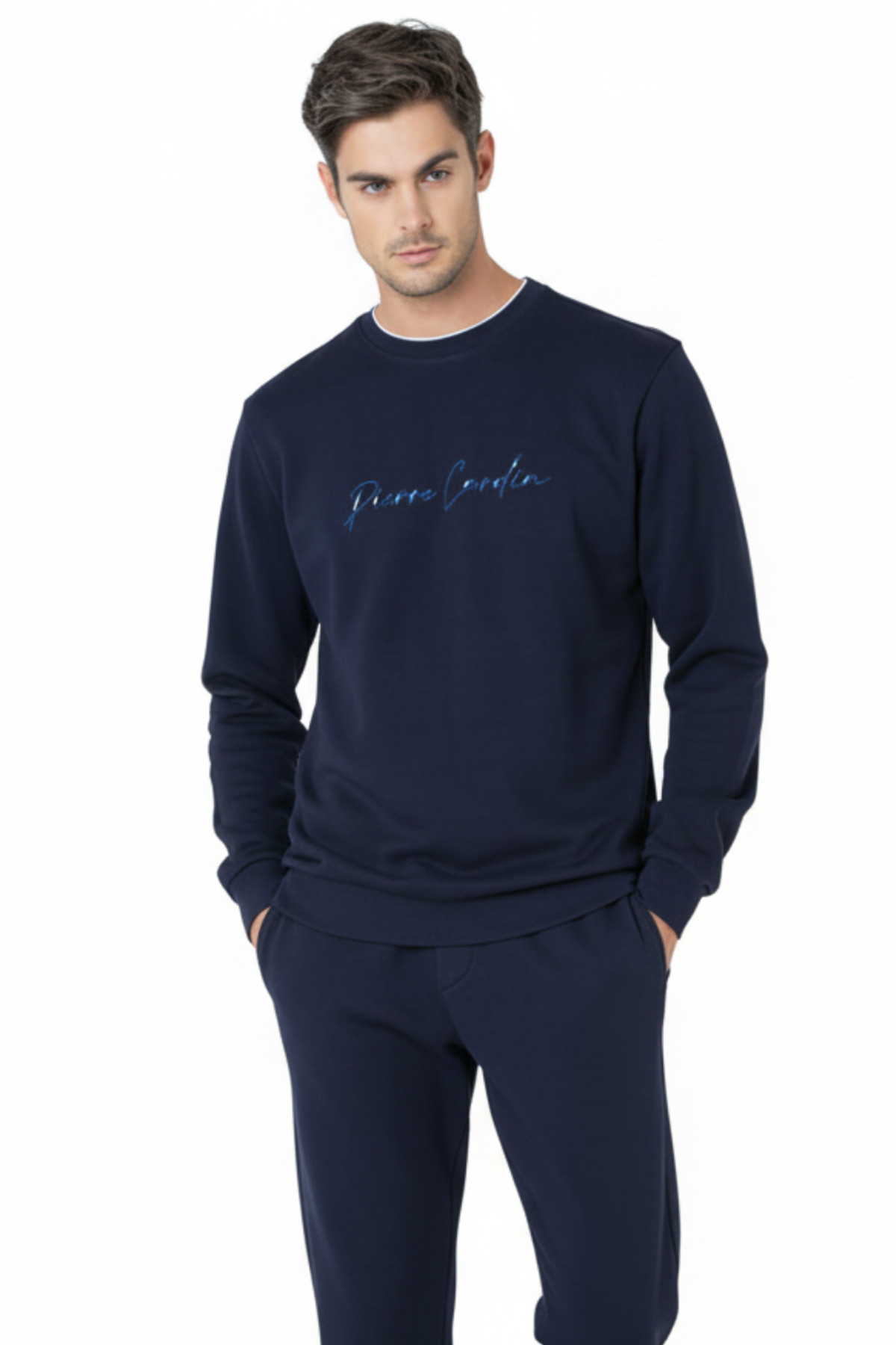 ست گرمکن ـ سویشرت و شلوار ورزشی مردانه راسته فاق نرمال آستین بلند | پیر کاردین Pierre Cardin VR..P25C.25Y.61..15.Y01 - تصویر 4