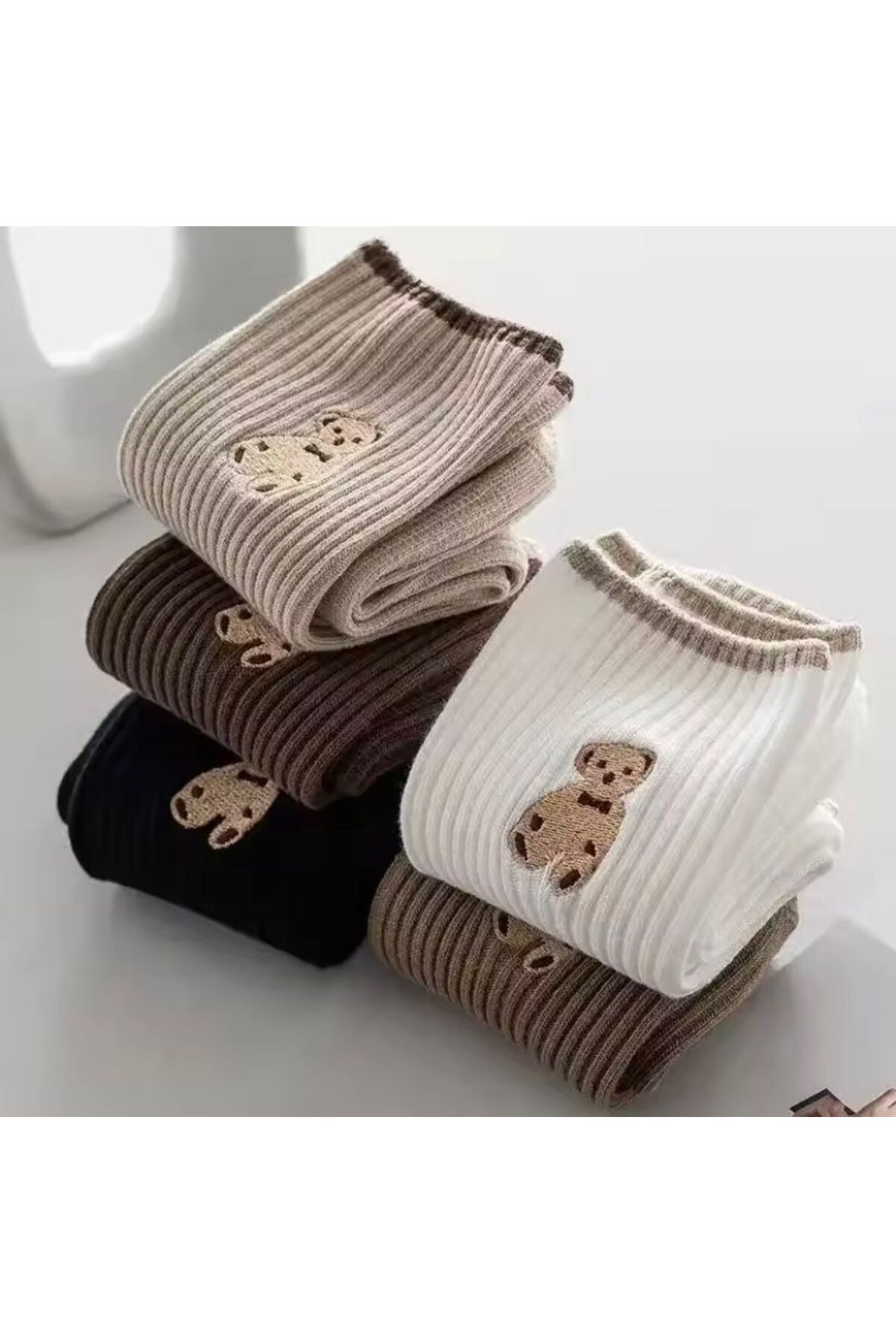 H&N Socks 6 çift Ekonomik Paket Kadın Kolej Tenis Çorap Set görsel 2