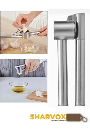 Sharvox Profesyonel Paslanmaz Çelik Sarımsak Ezici – A Kalite Mutfak Aracı