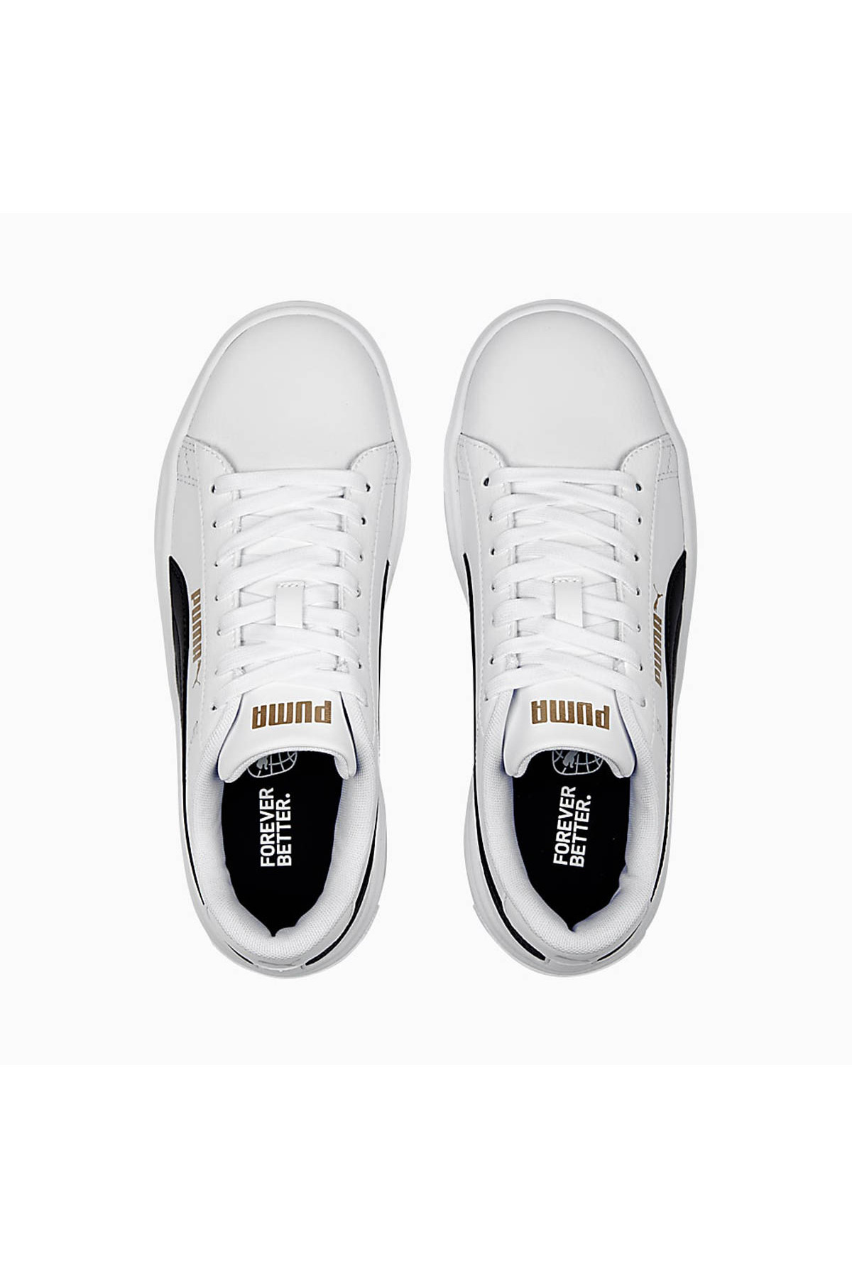 Puma Smash Platform V3 Kadın Günlük Spor Ayakkabı 390758-04 BEYAZ-SYH görsel 3