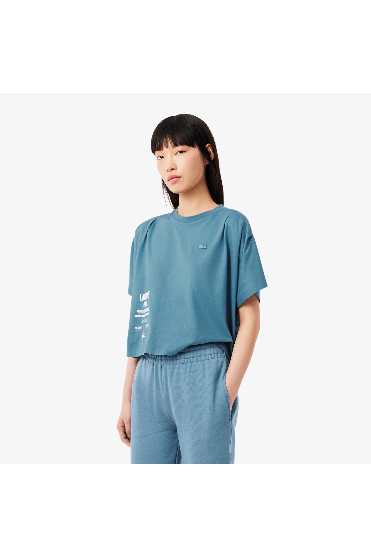 تیشرتزنانهLacosteآبی