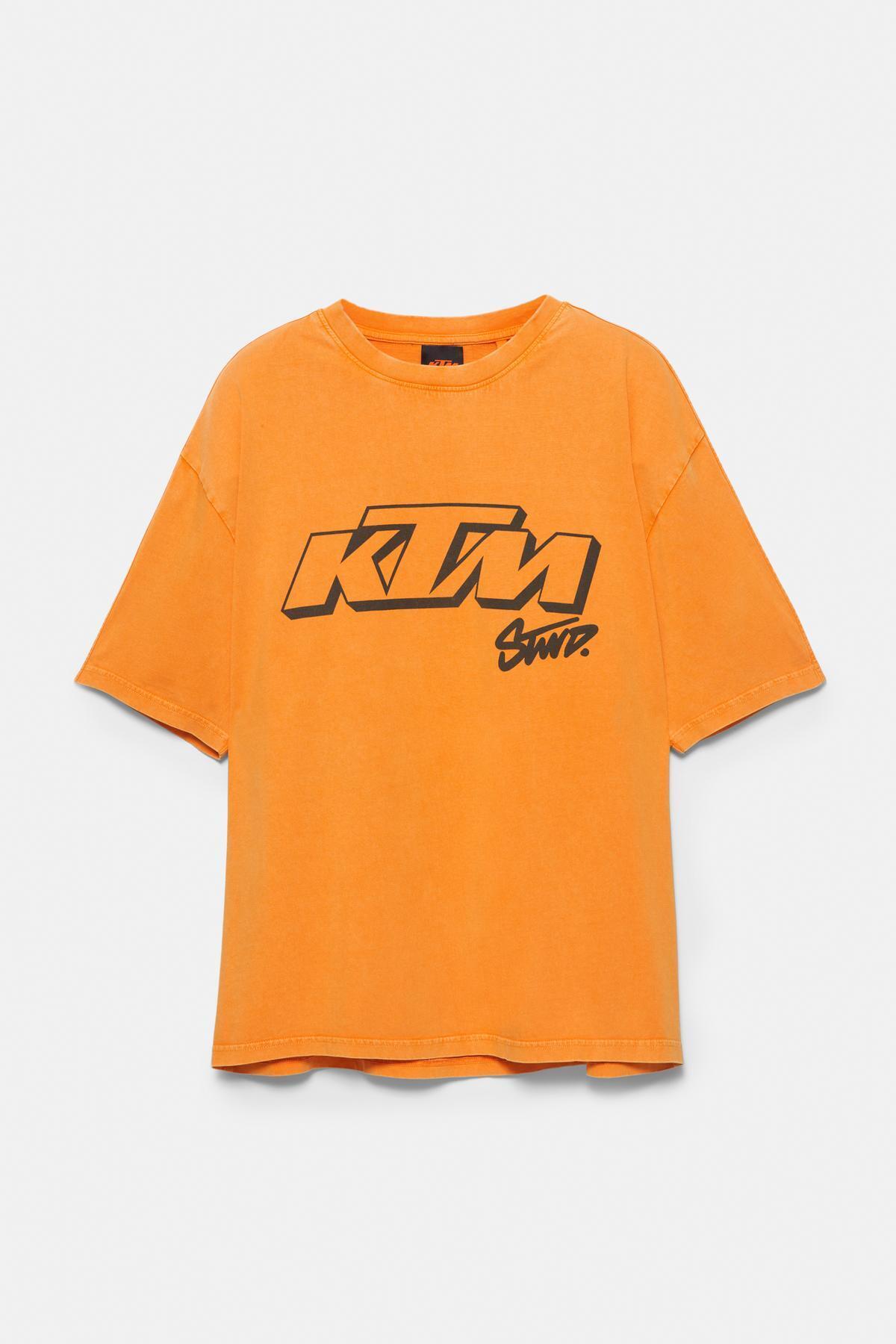 Pull & Bear KTM x STWD turuncu t-shirt - Fiyatı, Yorumları