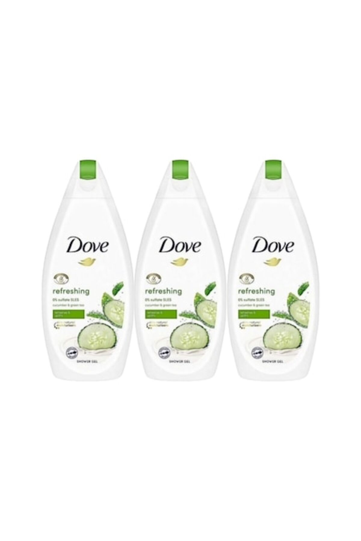 Dove Σετ Αφρόλουτρου 3 x 750ml Αγγούρι — Καθαρισμός & Έντονη Ενυδάτωση