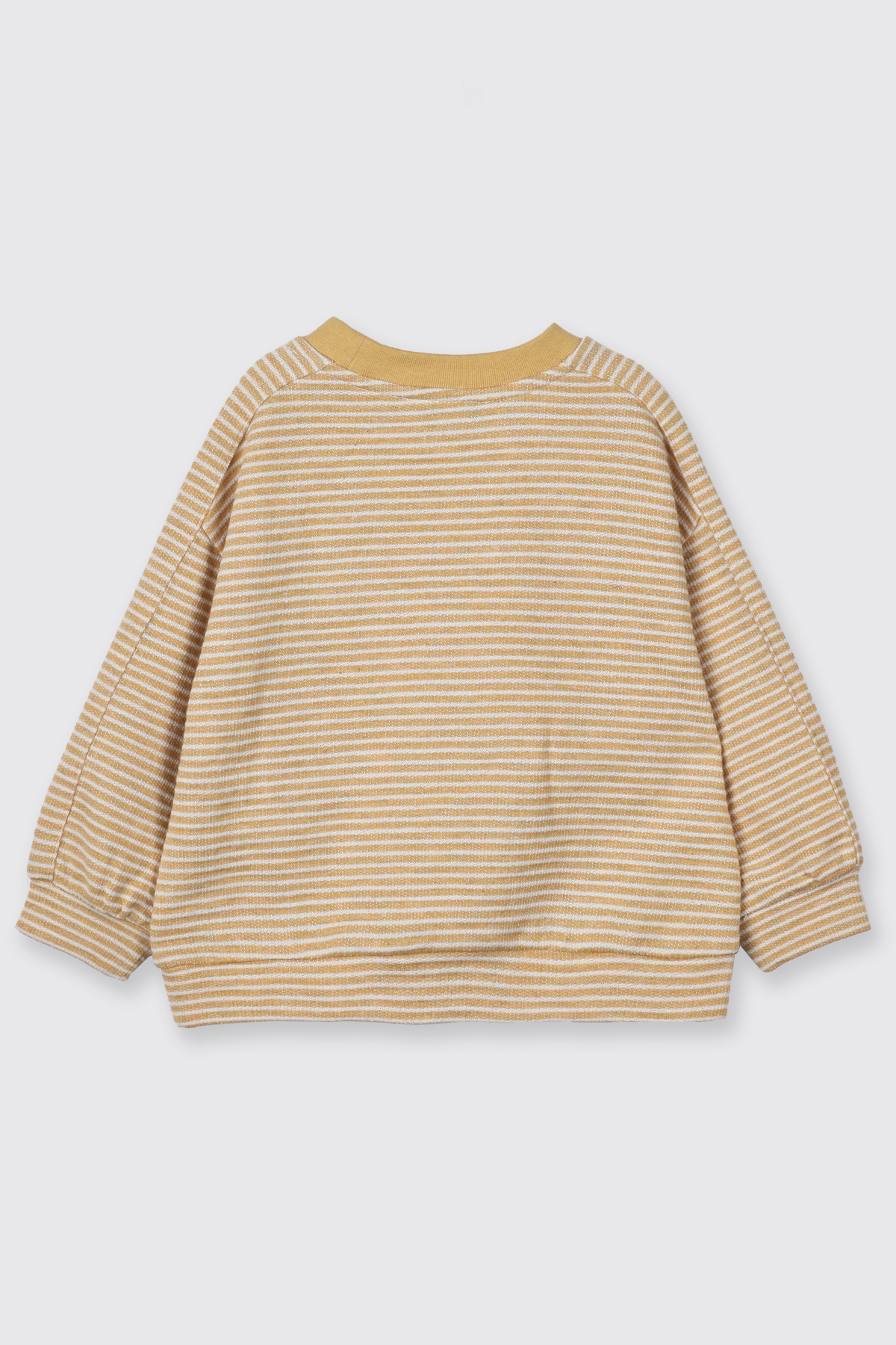 Panço Erkek Bebek Çizgili Hardal Sweatshirt fotoğrafı 2 (önizleme)