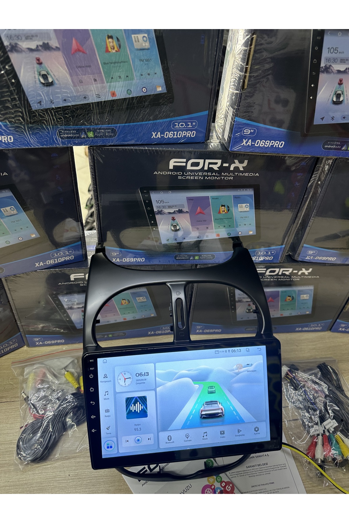 【相談中
】女性用クラブセット FORX5 Peugeot 206 uyumlu multimedya 4 GB RAM 64 GB hafıza kablosuz