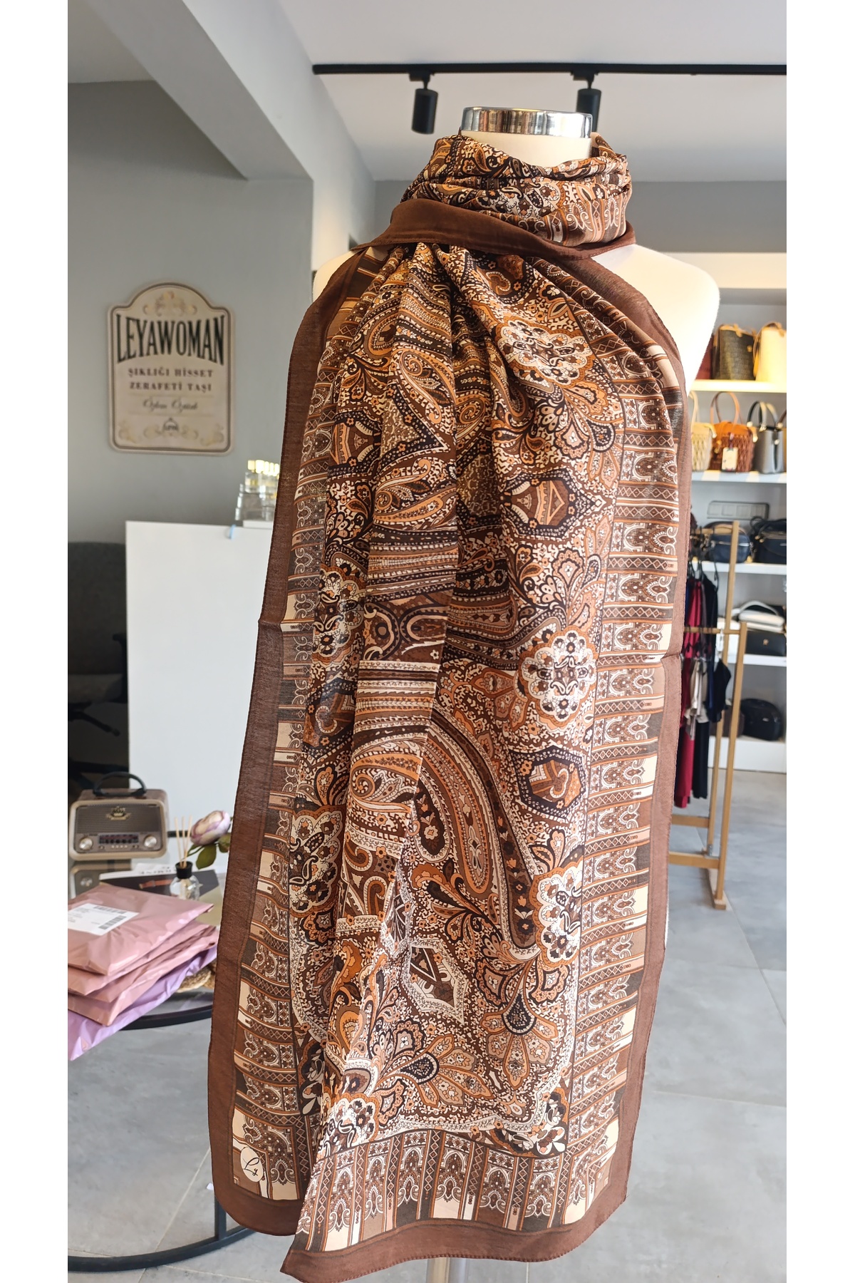 SCARF DİAMOND PAMUK KETEN ÖZEL SERİ ŞAL