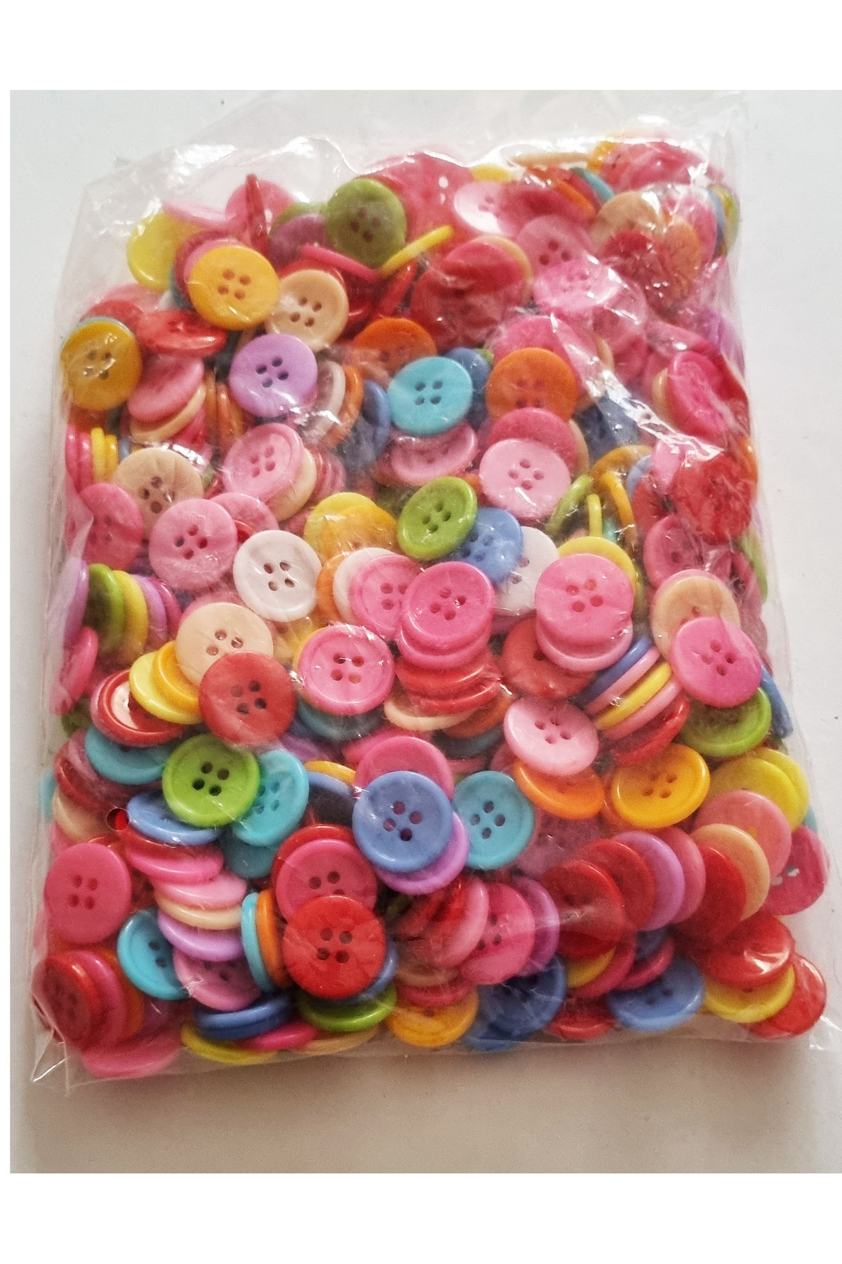 Modellino 100 Adet Renkli Düğme 15mm