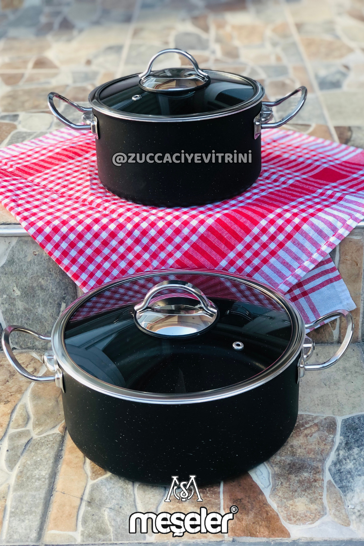 granite deep pot 20-24 cm 2-piece set