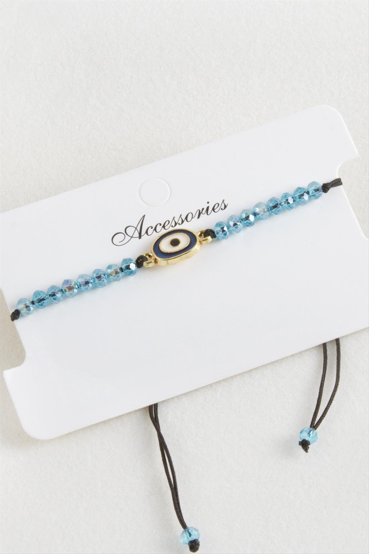 fantastik store Nazar Kristal Makrome İp Bileklik