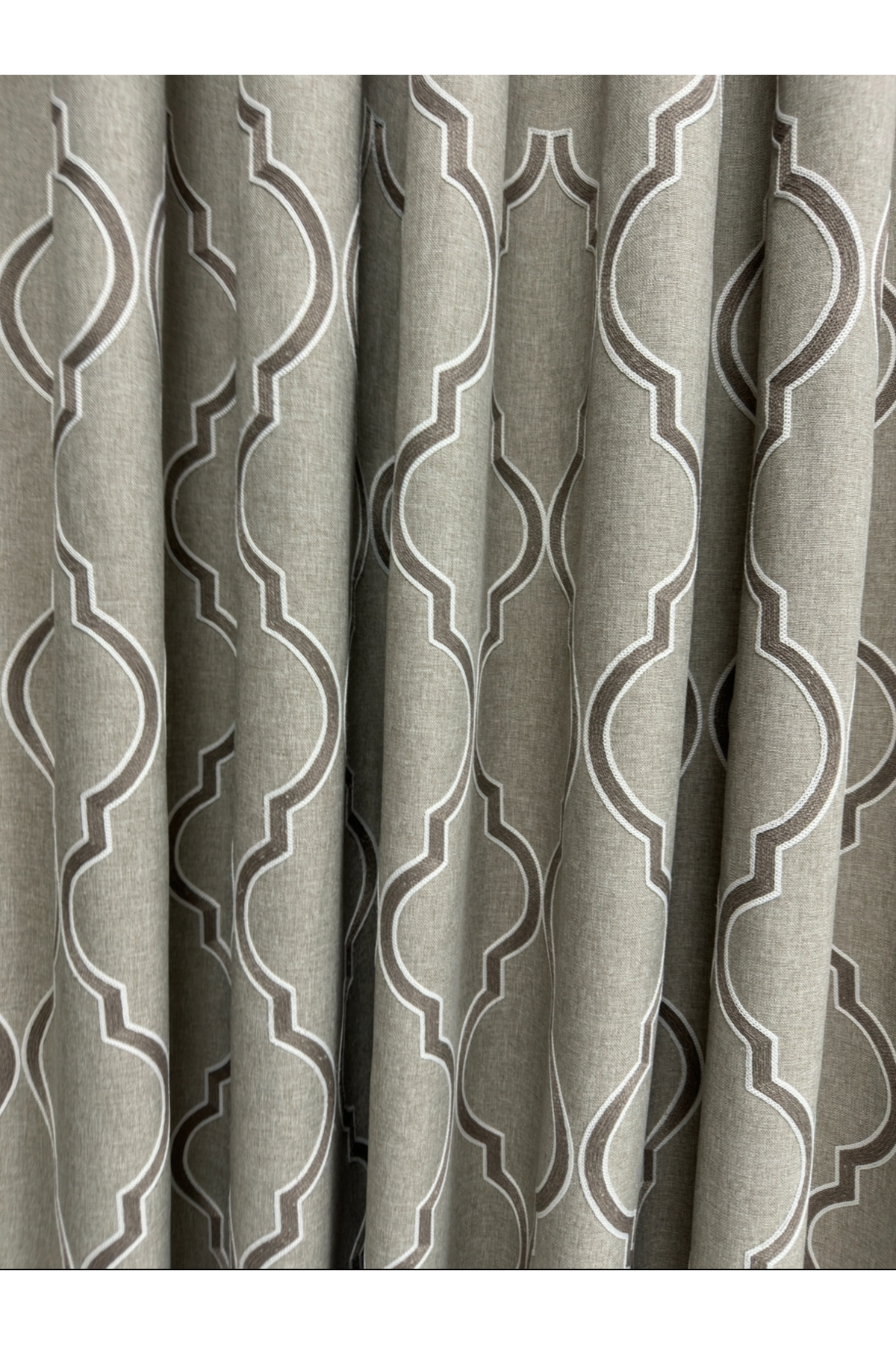 Brown Skirt Pattern Mink Floor Background Curtain 1/2 .5 Medium Pleat
