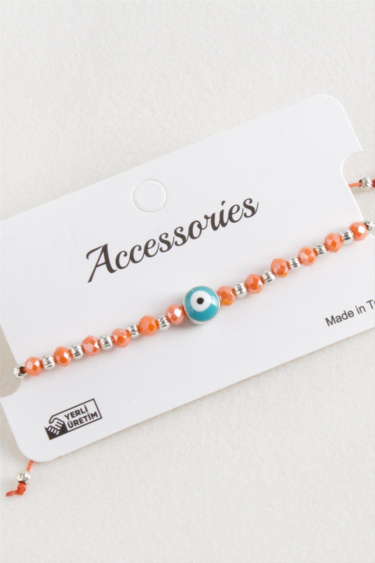 fantastik store Nazar Kristal Makrome İp Bileklik 8 mm