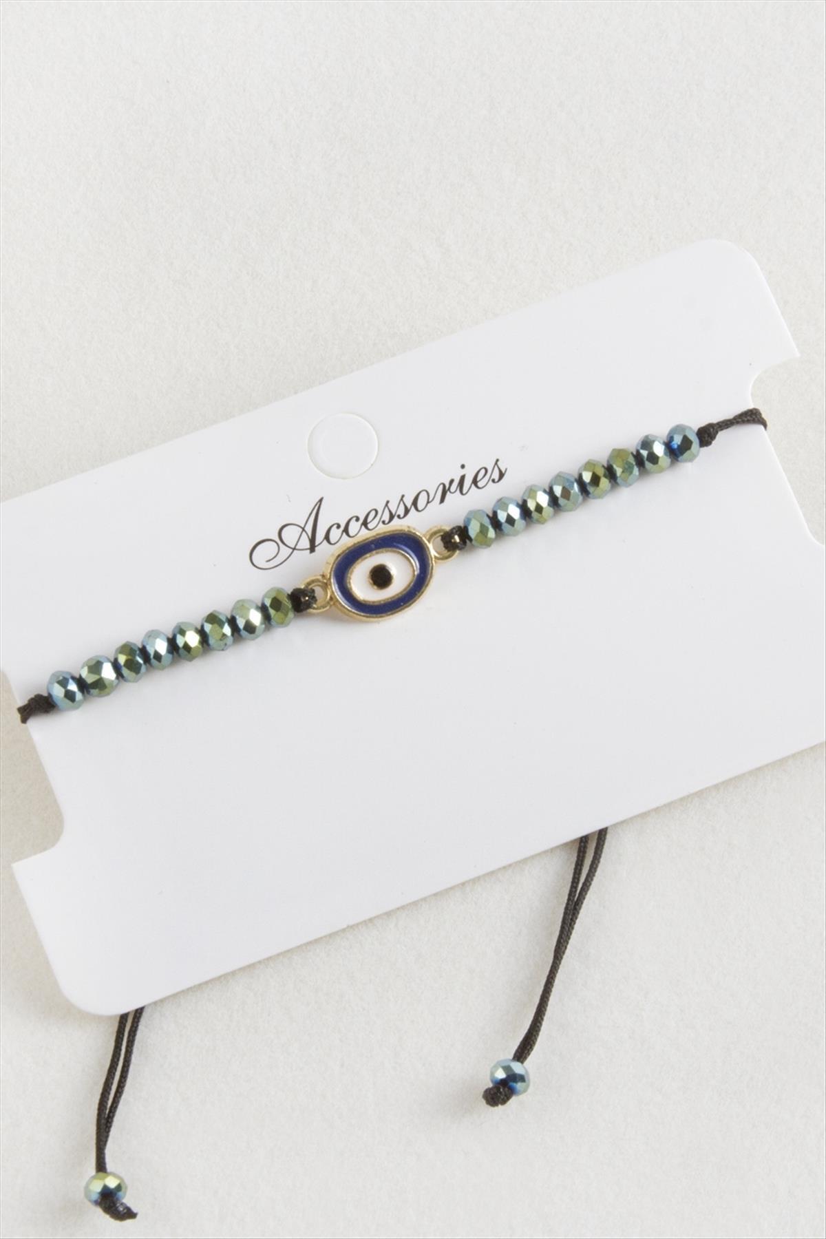 fantastik store Nazar Kristal Makrome İp Bileklik