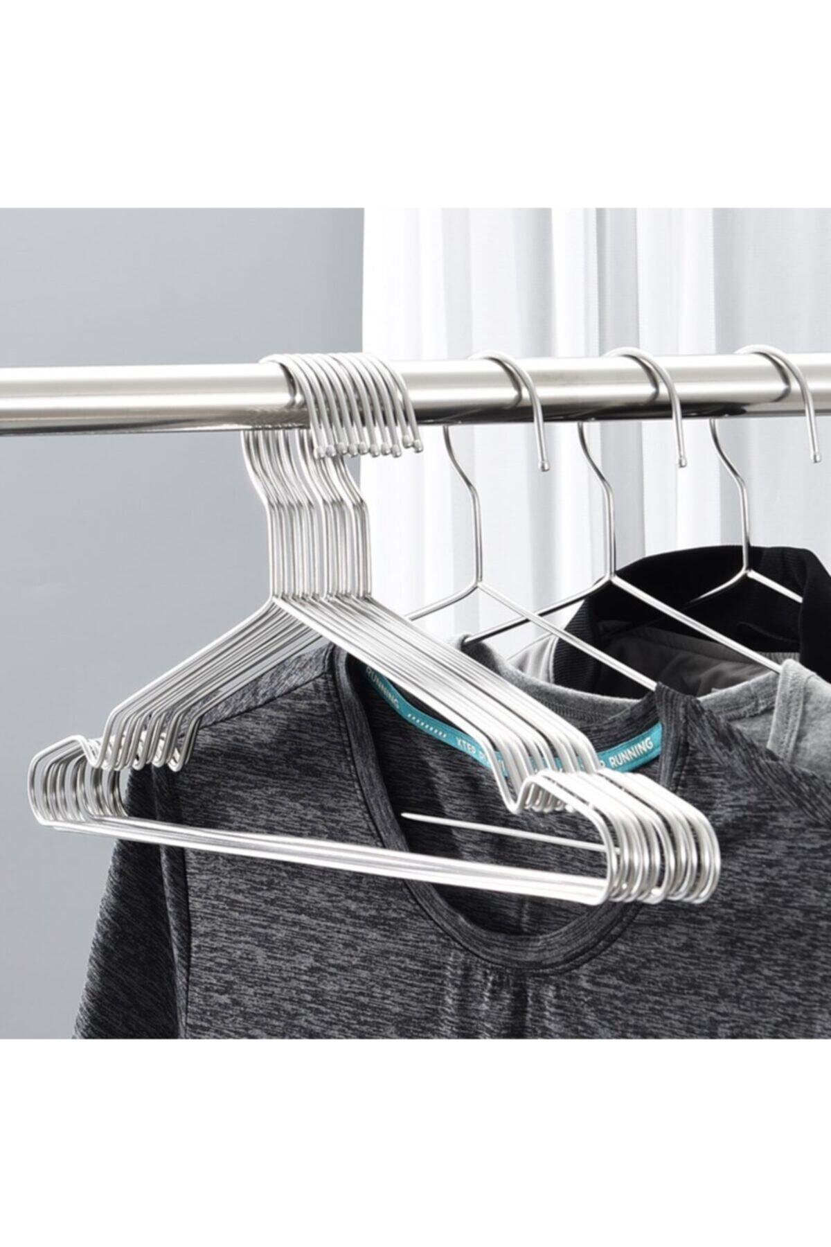 Metal Clothes Hanger 12 Pieces Clothes Hanger Trouser Hanger Wire Hanger