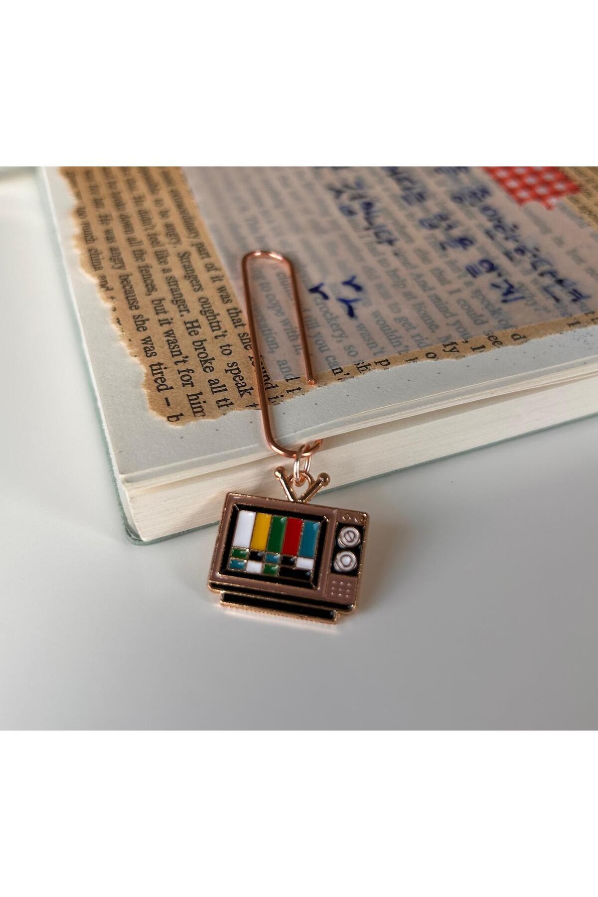 Pinkar Studio Retro TV Kitap ayracı