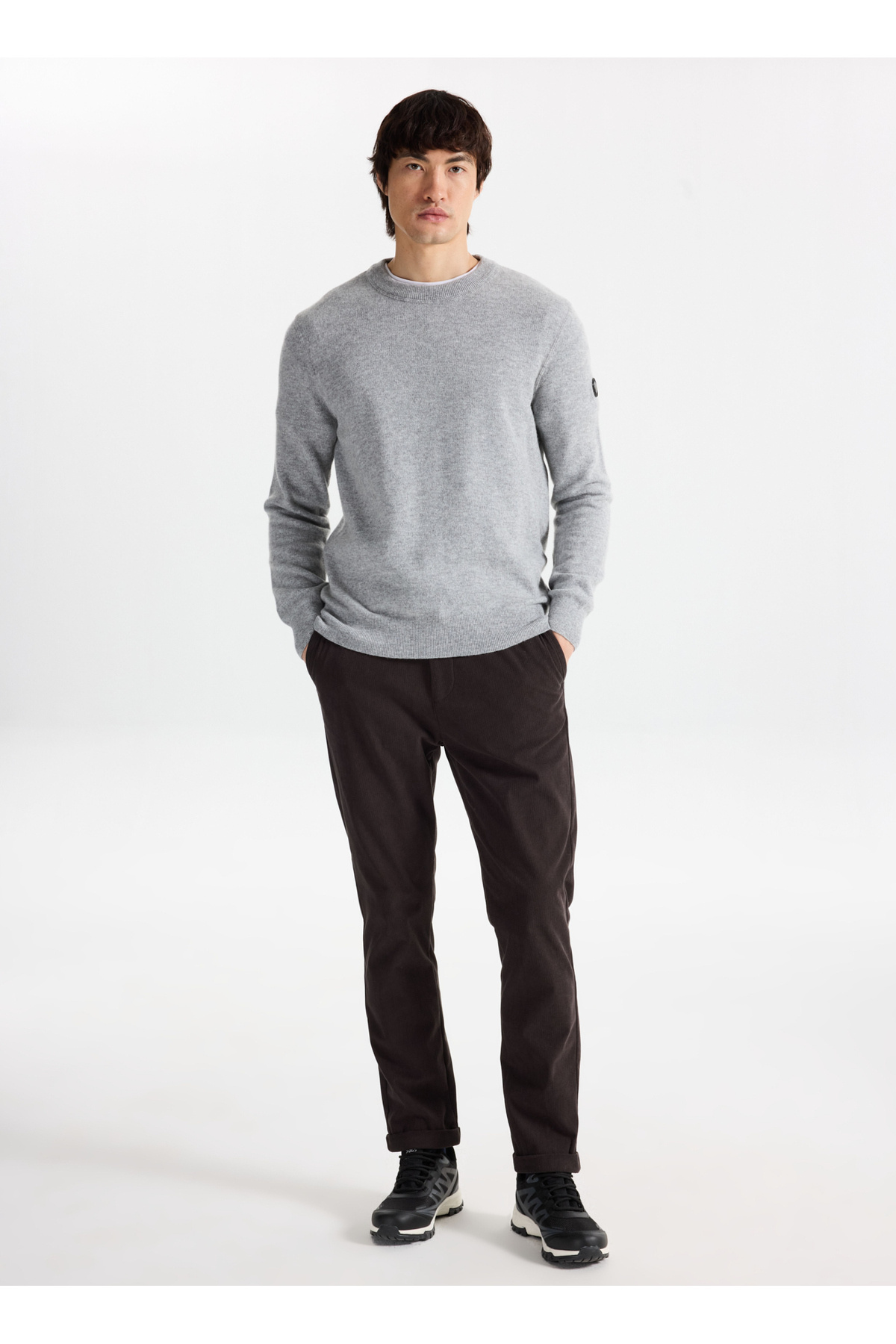 دیسکاوری اکسپدیشن شلوار مردانه ساده و راحت آنتراسیت D5WM-PNT3899